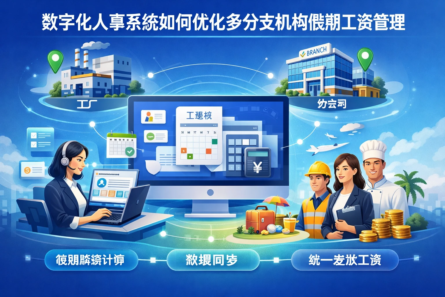 数字化人事系统如何优化多分支机构假期工资管理