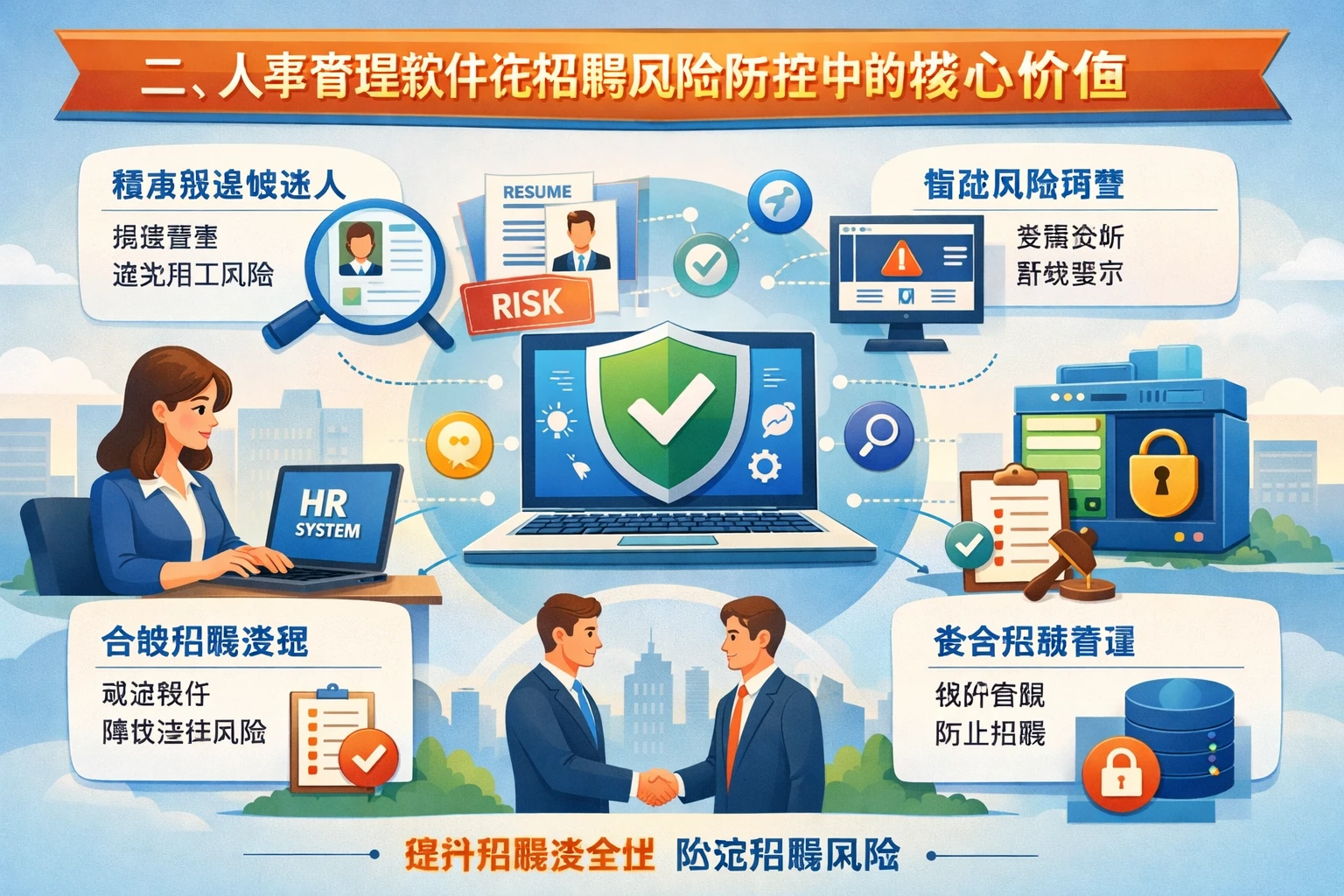 二、人事管理软件在招聘风险防控中的核心价值