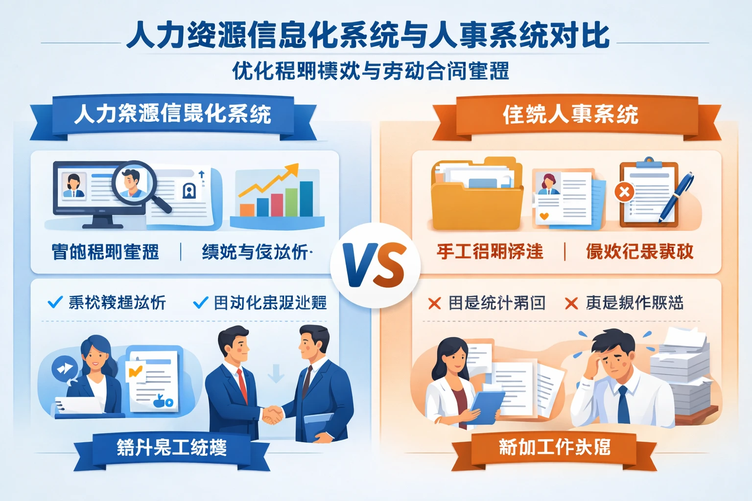 人力资源信息化系统与人事系统对比：优化招聘绩效与劳动合同管理