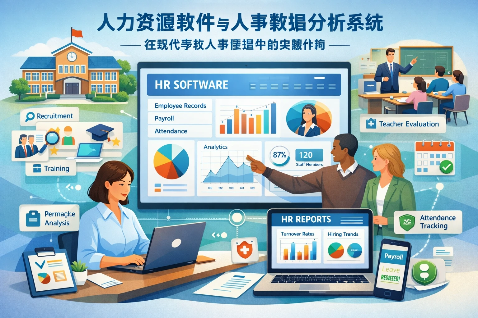 人力资源软件与人事数据分析系统在现代学校人事管理中的关键作用