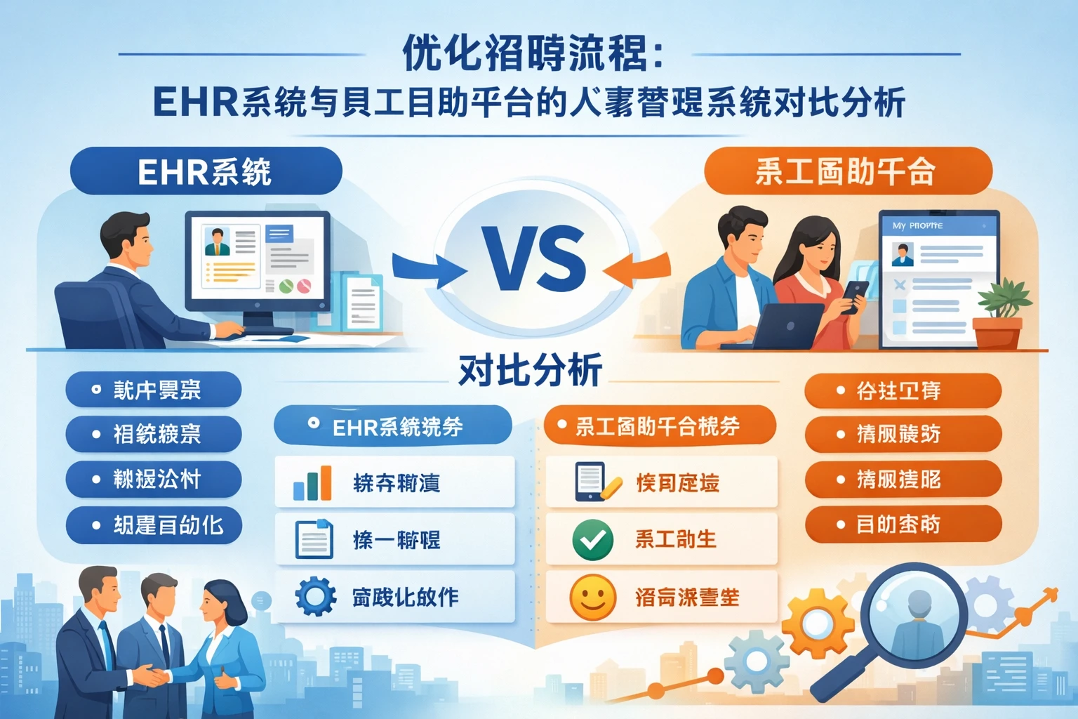 优化招聘流程：EHR系统与员工自助平台的人事管理系统对比分析