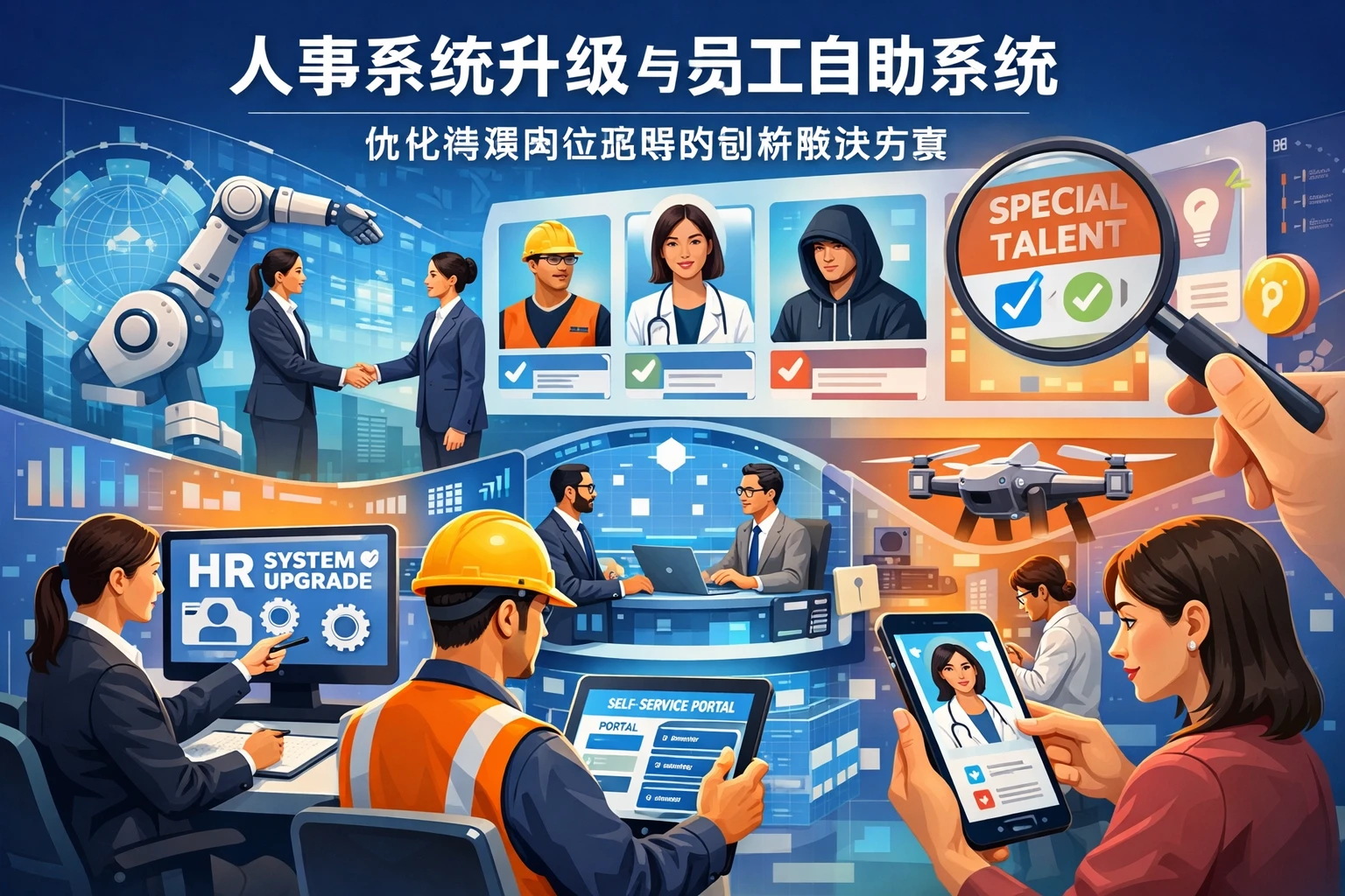人事系统升级与员工自助系统：优化特殊岗位招聘的创新解决方案