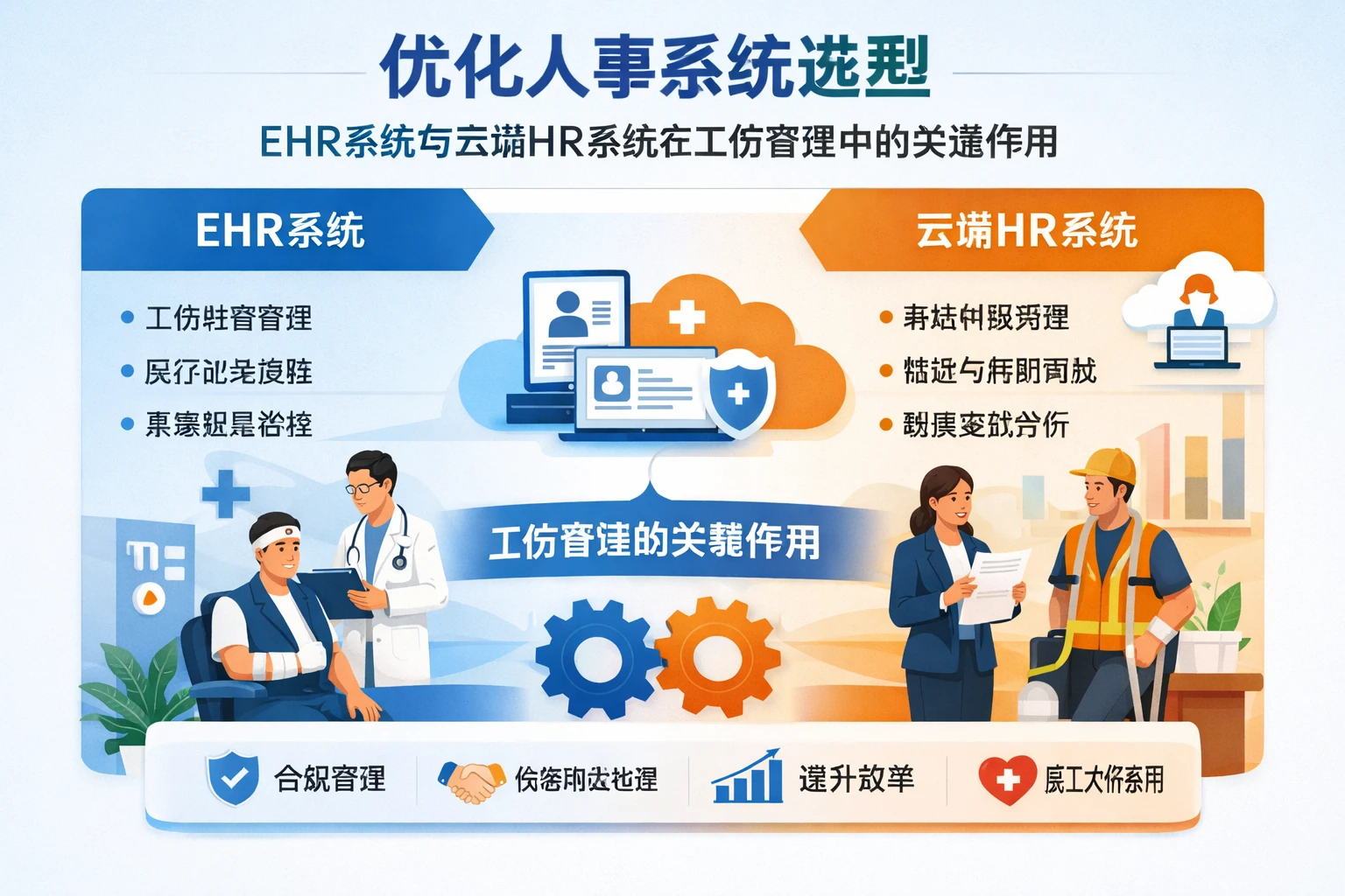 优化人事系统选型:EHR系统与云端HR系统在工伤管理中的关键作用