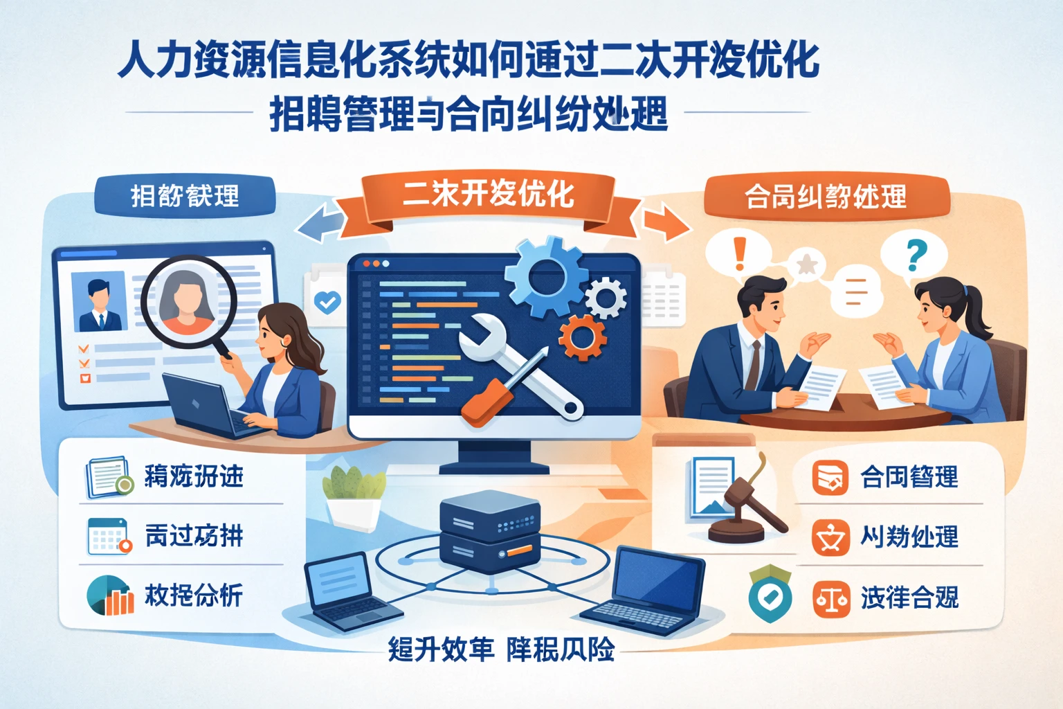 人力资源信息化系统如何通过二次开发优化招聘管理与合同纠纷处理
