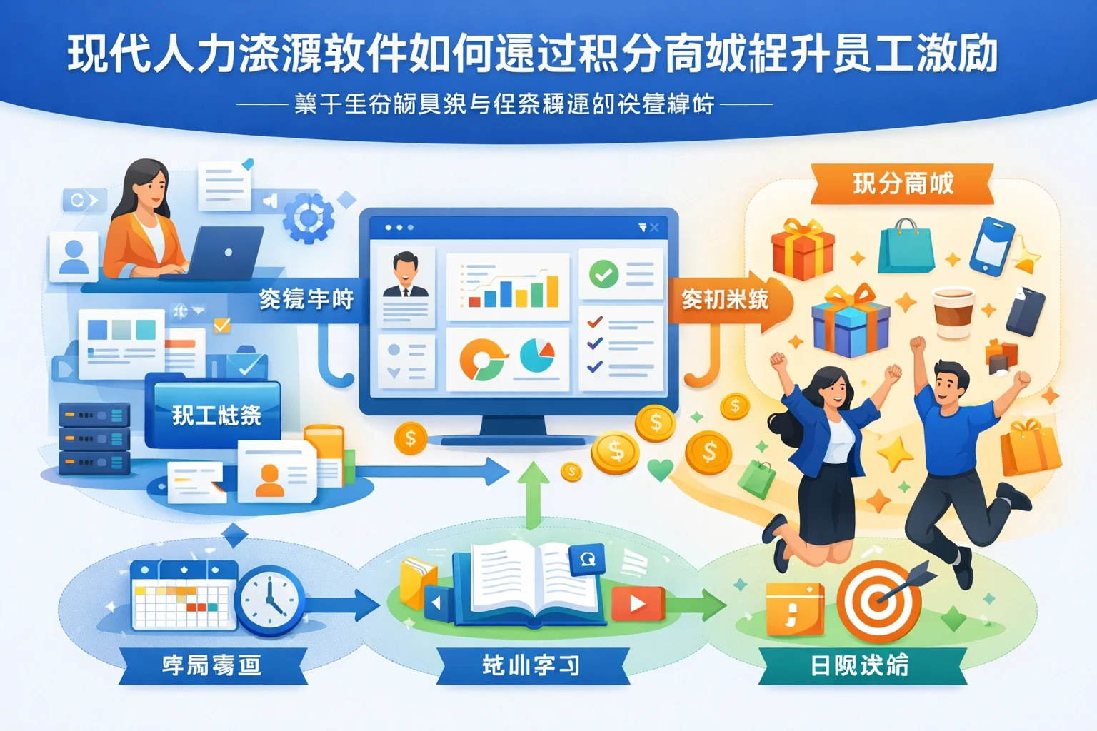 现代人力资源软件如何通过积分商城提升员工激励——基于全流程系统与档案管理的深度解析