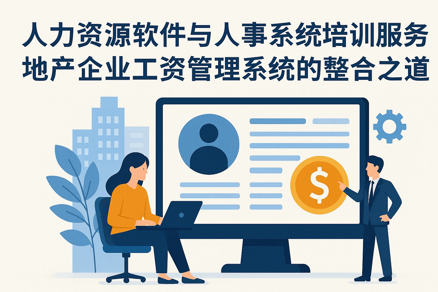 人力资源软件与人事系统培训服务：地产企业工资管理系统的整合之道