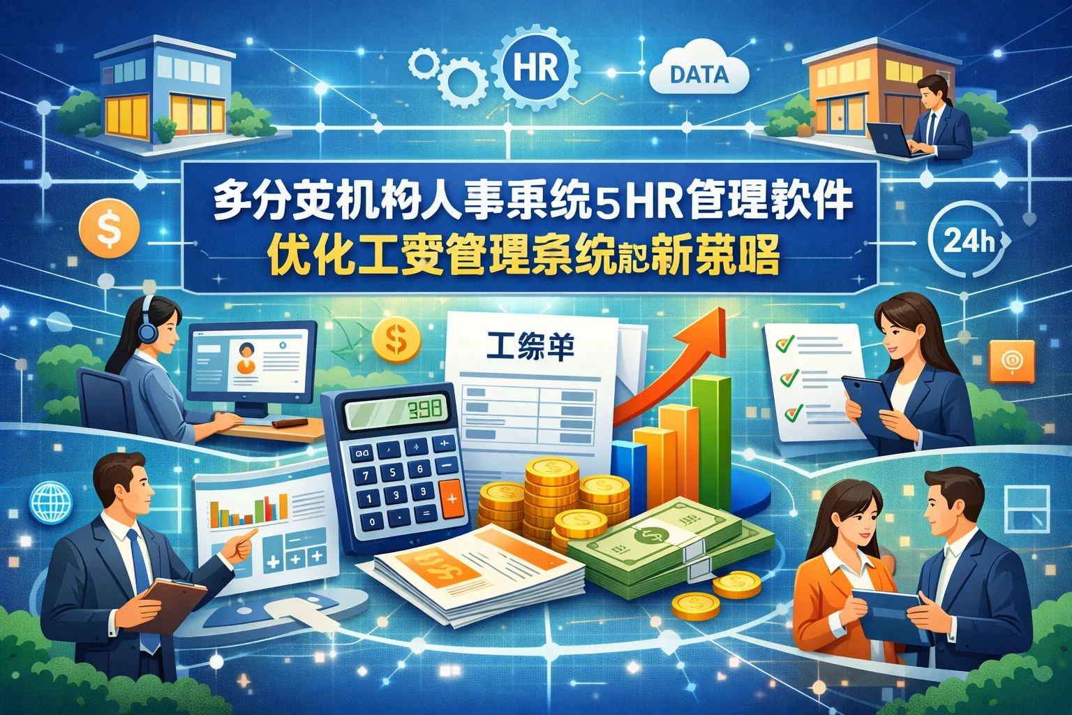 多分支机构人事系统与HR管理软件:优化工资管理系统的新策略