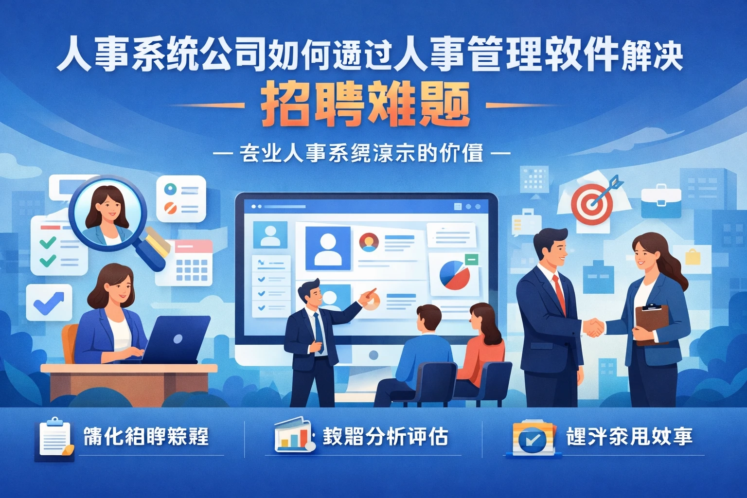 人事系统公司如何通过人事管理软件解决招聘难题 - 专业人事系统演示的价值