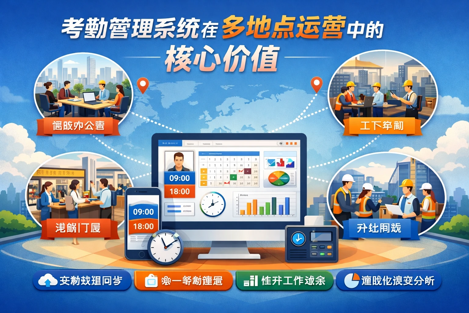 考勤管理系统在多地点运营中的核心价值