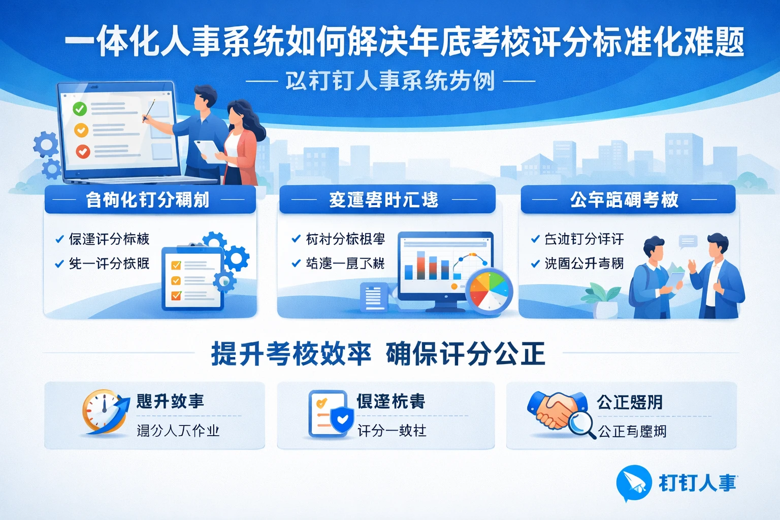 一体化人事系统如何解决年底考核评分标准化难题——以钉钉人事系统为例