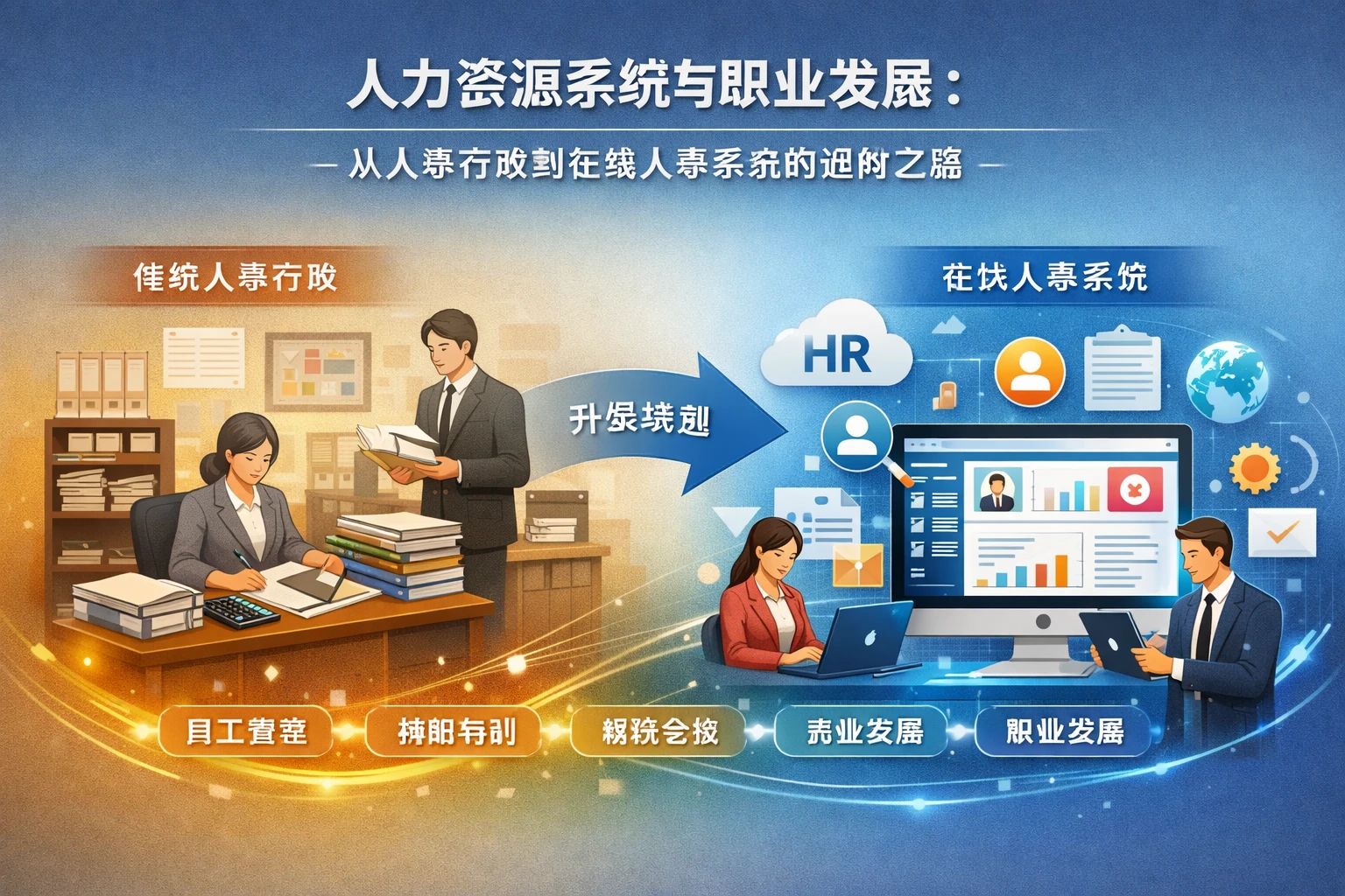 人力资源系统与职业发展:从人事行政到在线人事系统的进阶之路