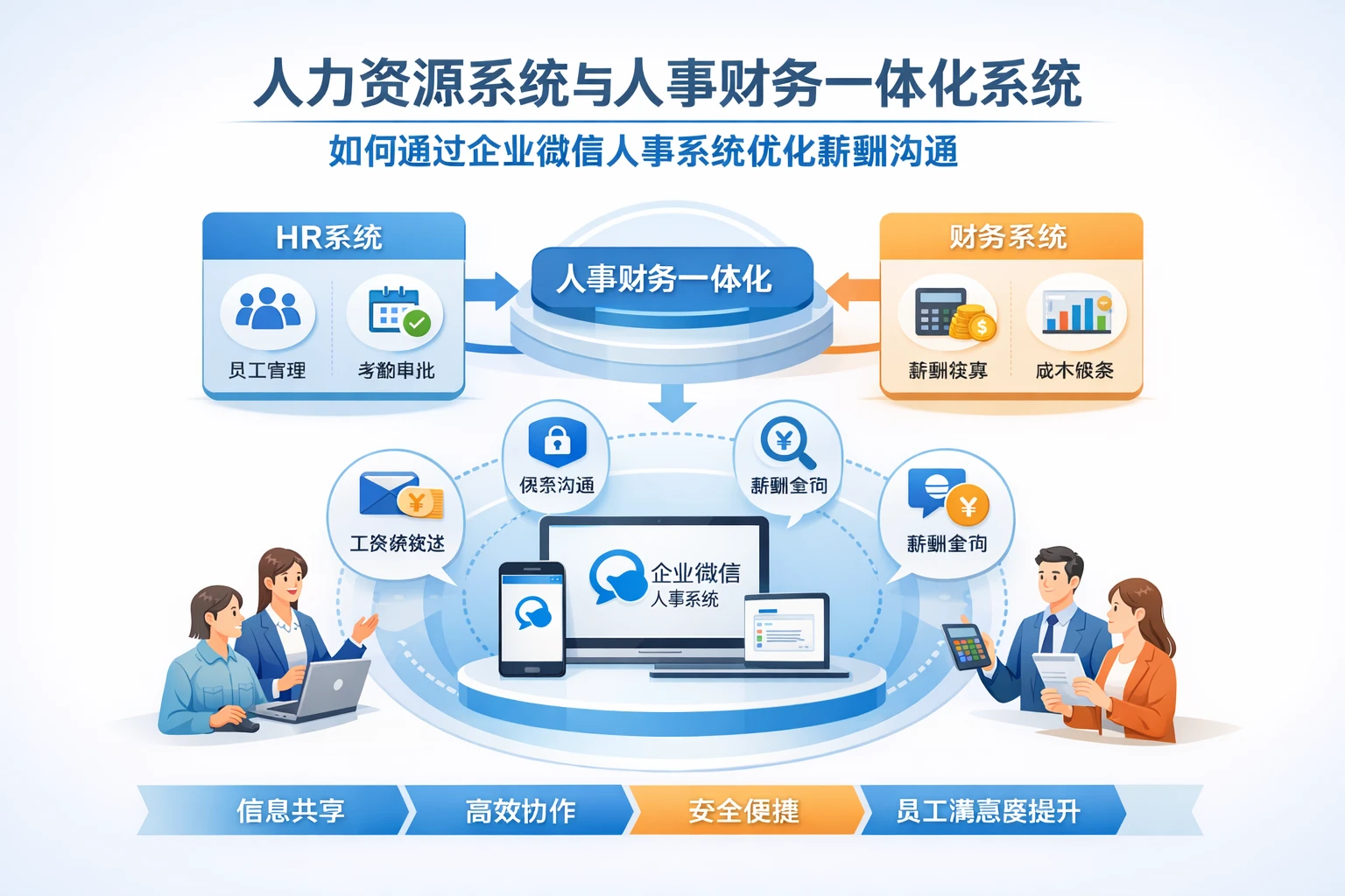 人力资源系统与人事财务一体化系统如何通过企业微信人事系统优化薪酬沟通