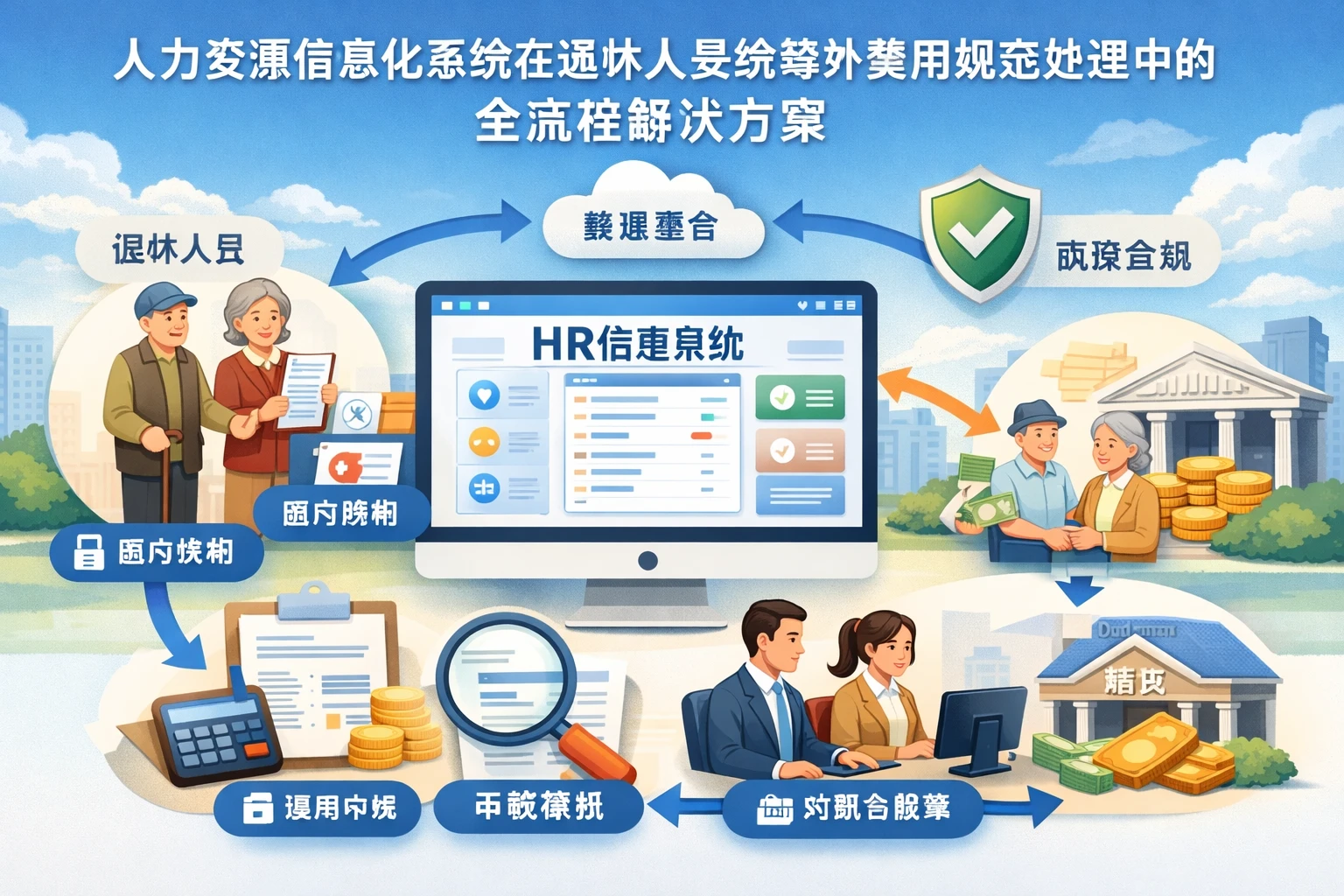 人力资源信息化系统在退休人员统筹外费用规范处理中的全流程解决方案