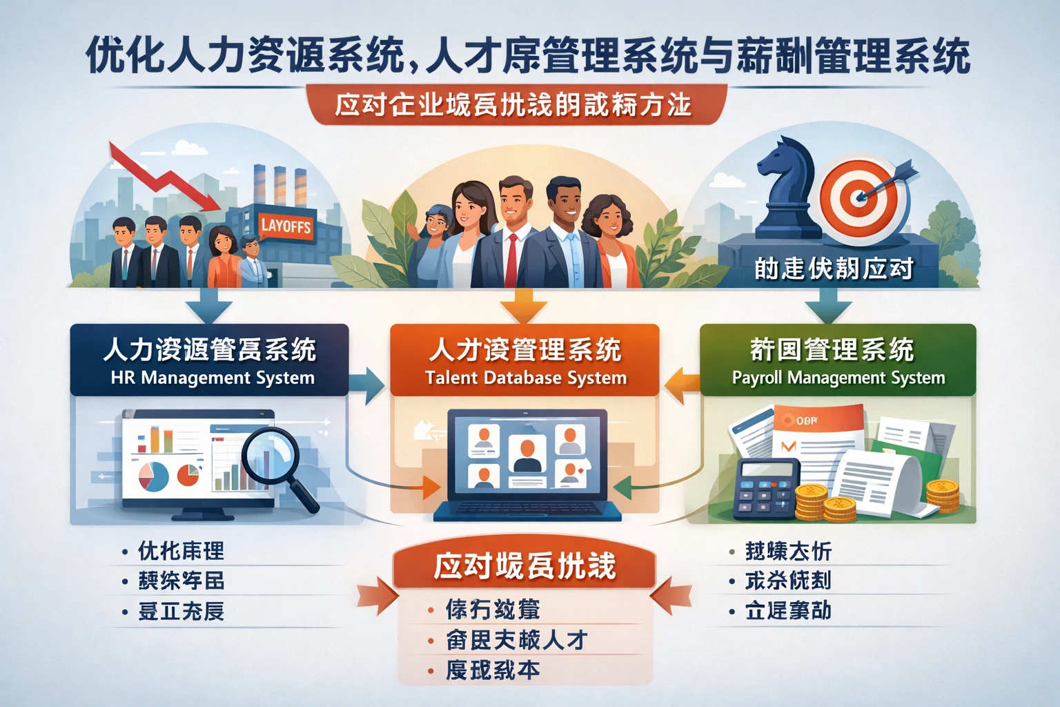 优化人力资源系统、人才库管理系统与薪酬管理系统：应对企业裁员挑战的战略方法