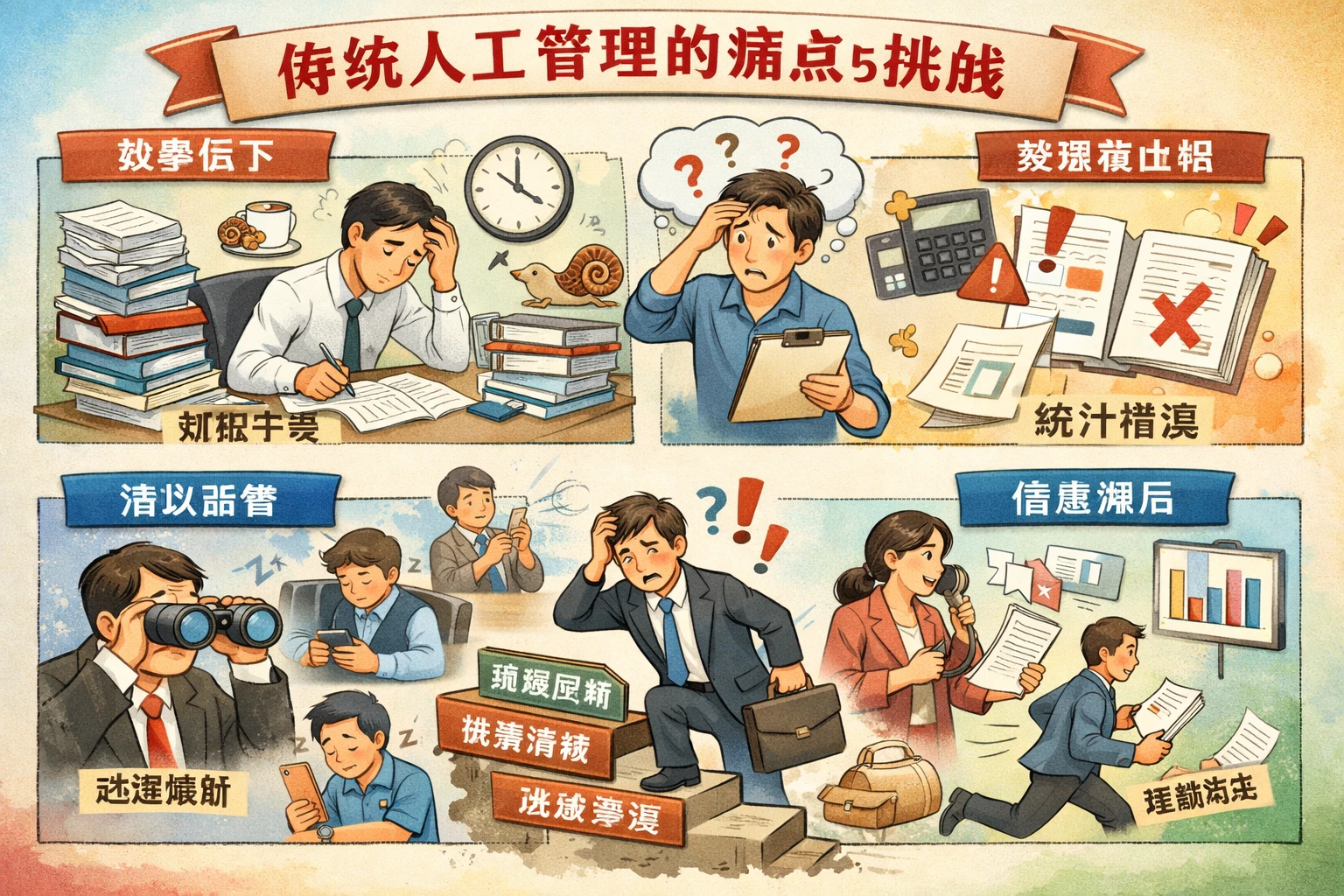 传统人工管理的痛点与挑战