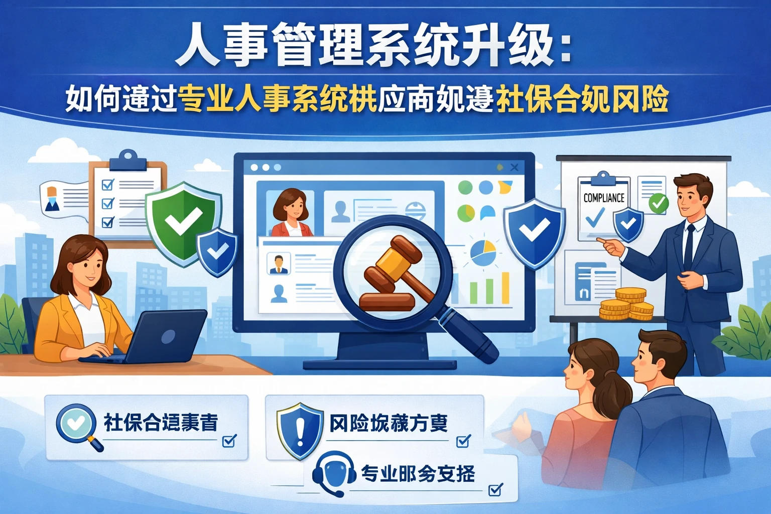 人事管理系统升级：如何通过专业人事系统供应商规避社保合规风险