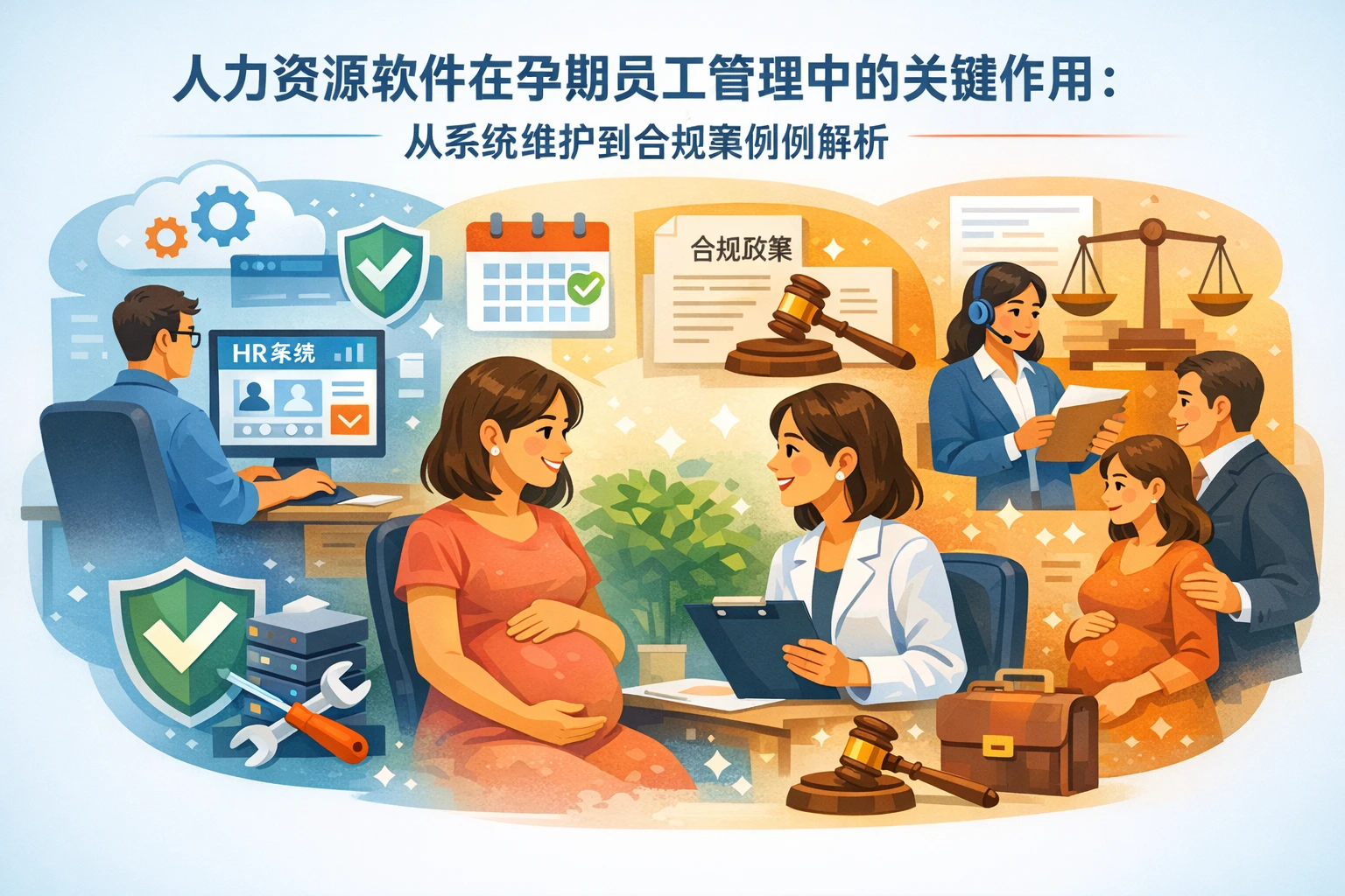 人力资源软件在孕期员工管理中的关键作用：从系统维护到合规案例解析