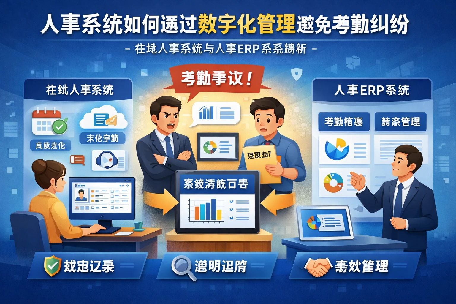 人事系统如何通过数字化管理避免考勤纠纷 - 在线人事系统与人事ERP系统解析