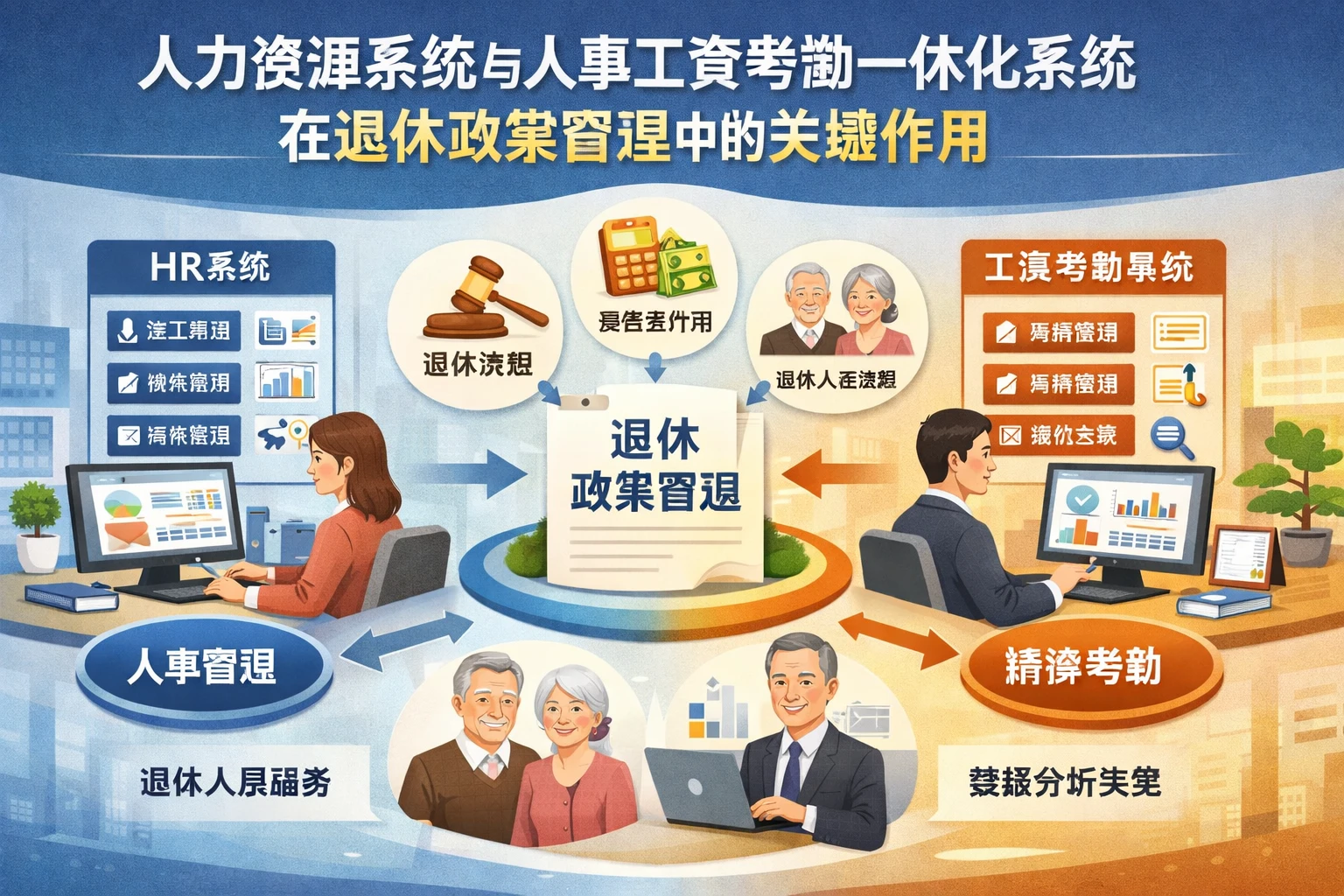 人力资源系统与人事工资考勤一体化系统在退休政策管理中的关键作用