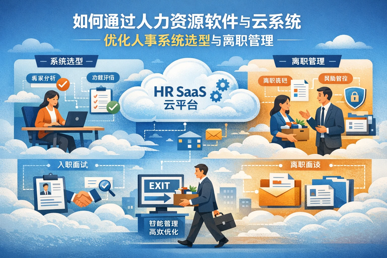 如何通过人力资源软件与云系统优化人事系统选型与离职管理