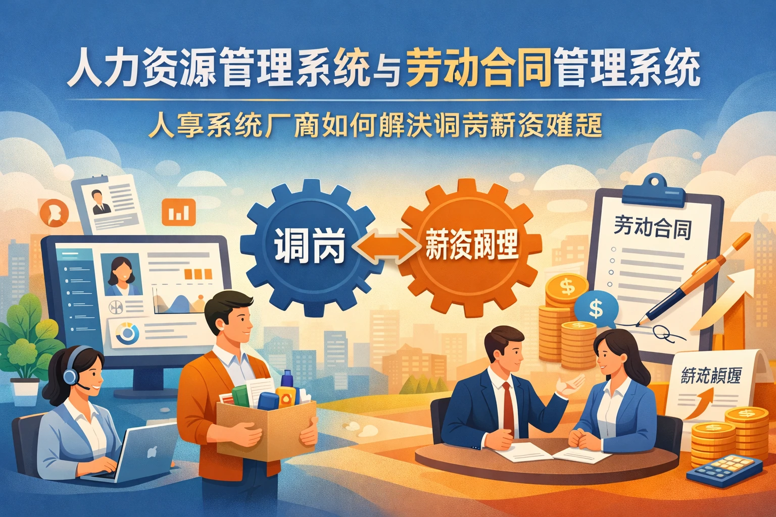 人力资源管理系统与劳动合同管理系统：人事系统厂商如何解决调岗薪资难题