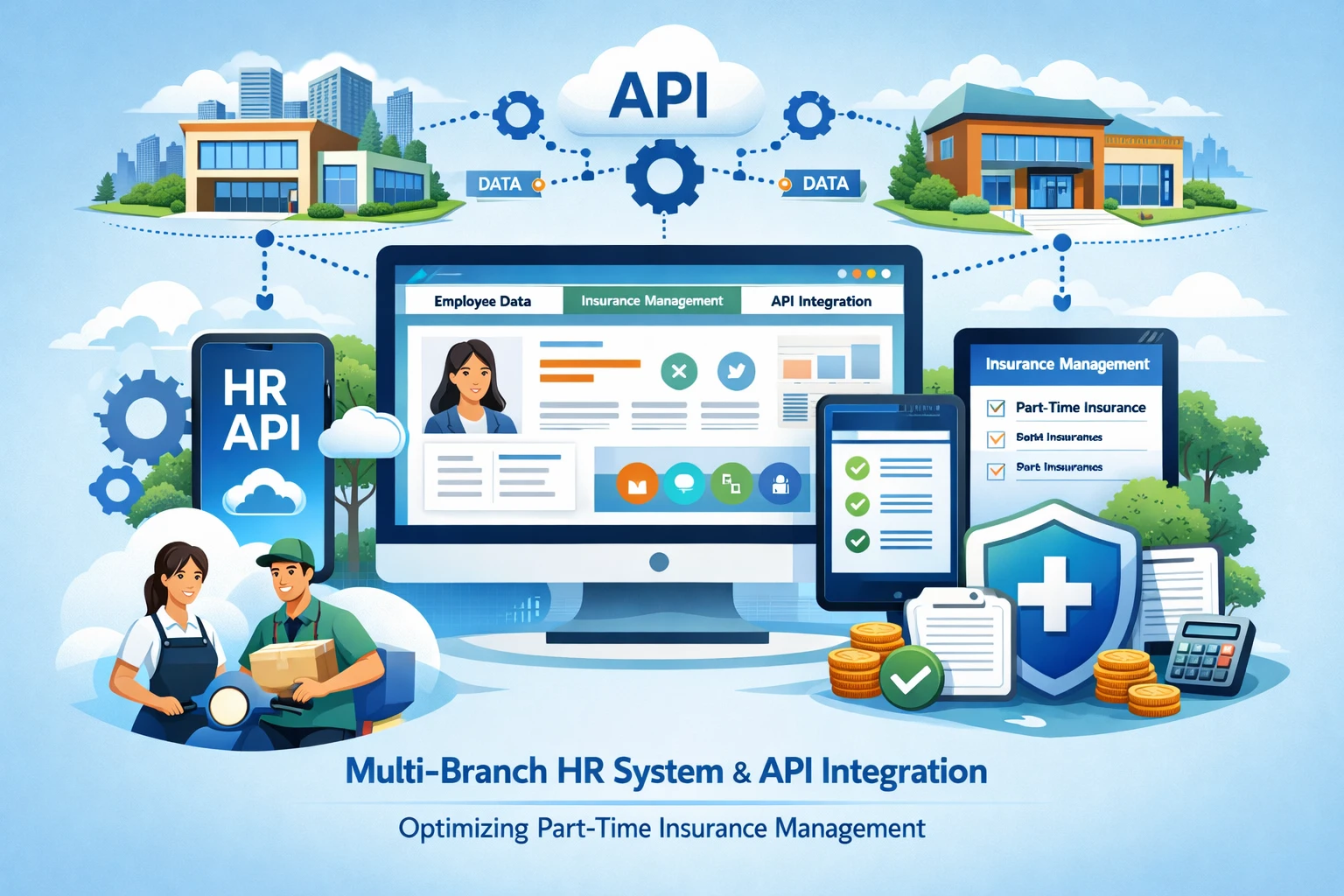 多分支机构人事系统与API接口：优化人力资源软件中的兼职保险管理