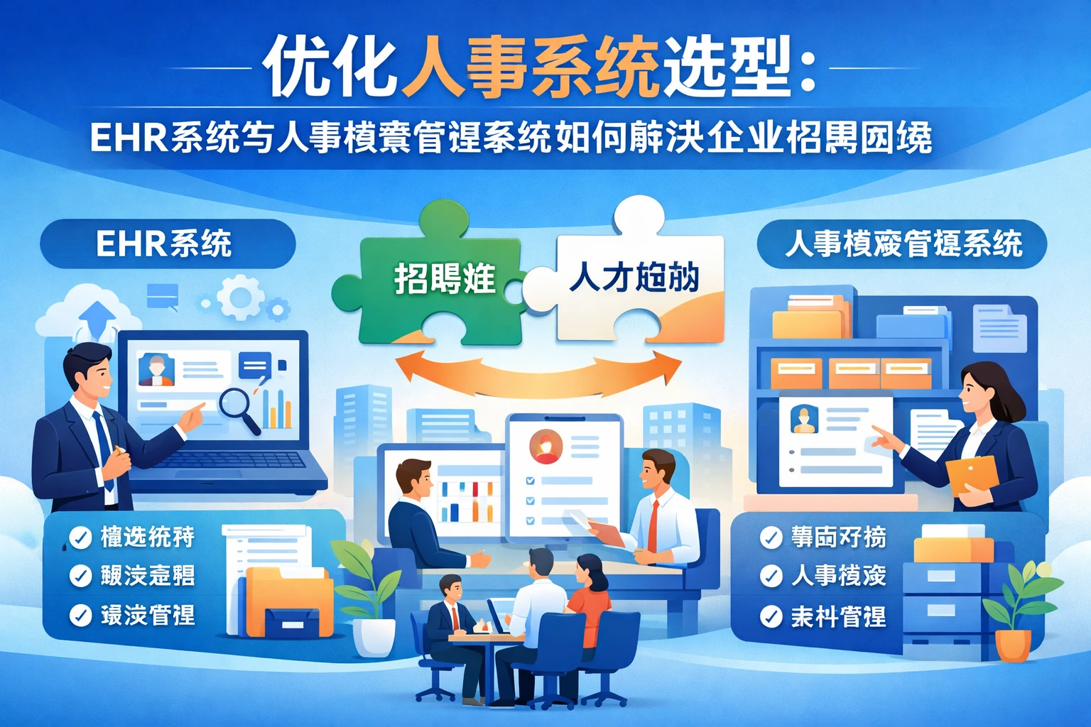 优化人事系统选型：ehr系统与人事档案管理系统如何解决企业招聘困境
