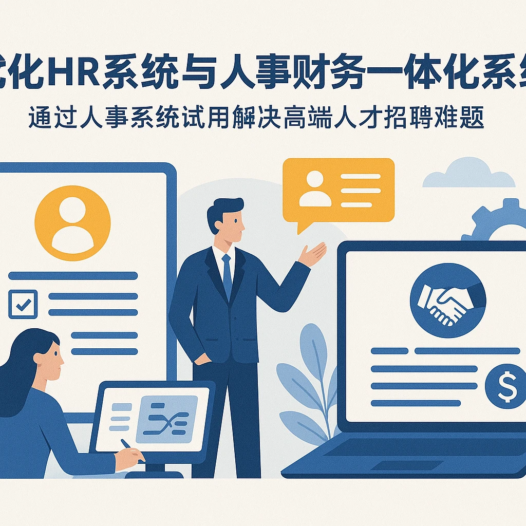 优化HR系统与人事财务一体化系统:通过人事系统试用解决高端人才招聘难题