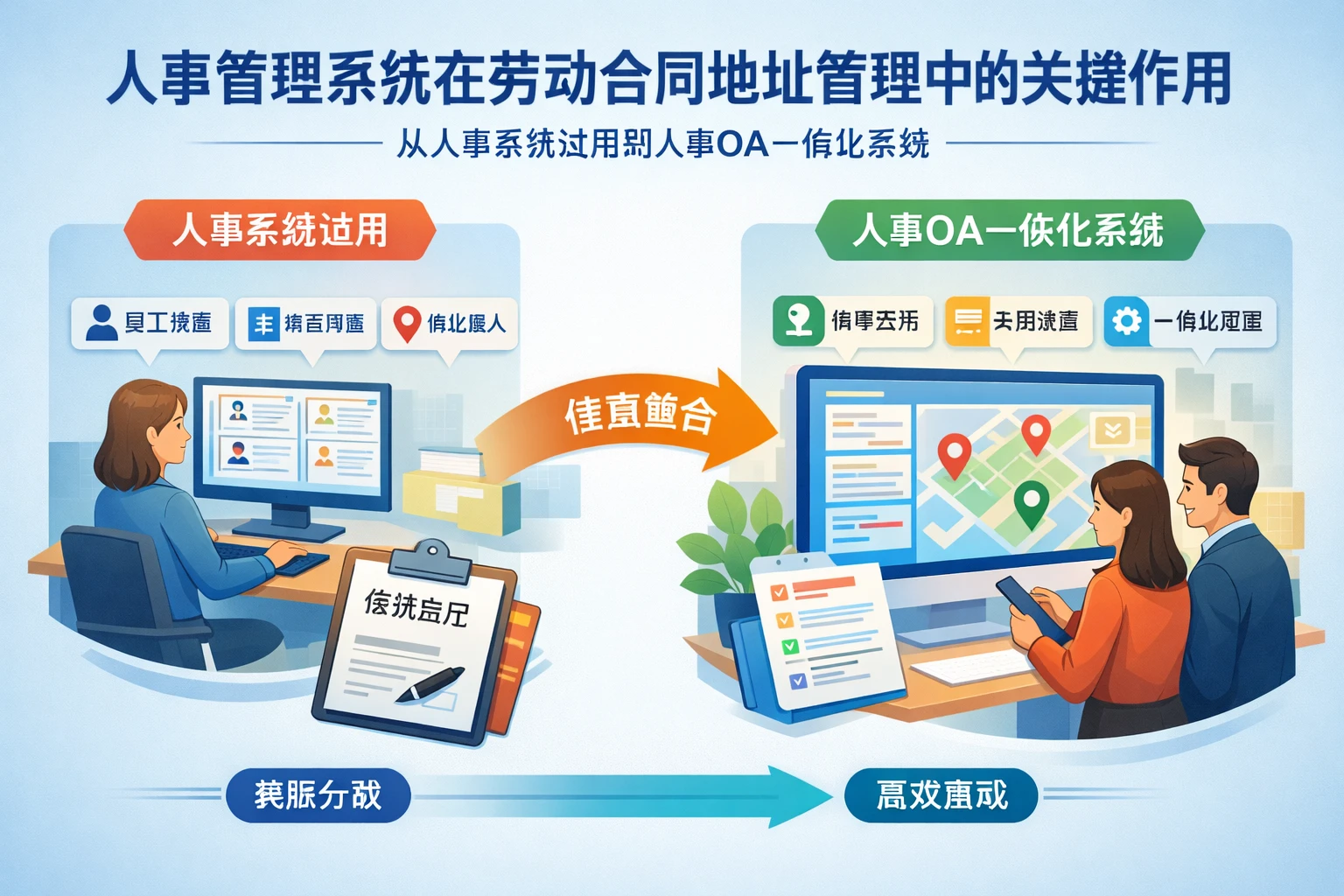 人事管理系统在劳动合同地址管理中的关键作用：从人事系统试用到人事OA一体化系统
