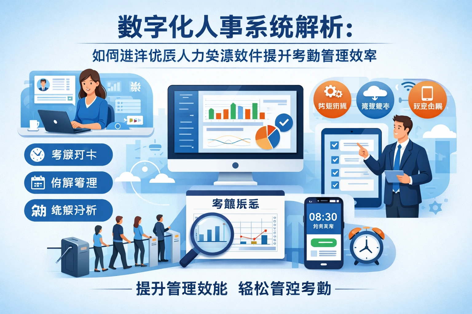 数字化人事系统解析：如何选择优质人力资源软件提升考勤管理效率