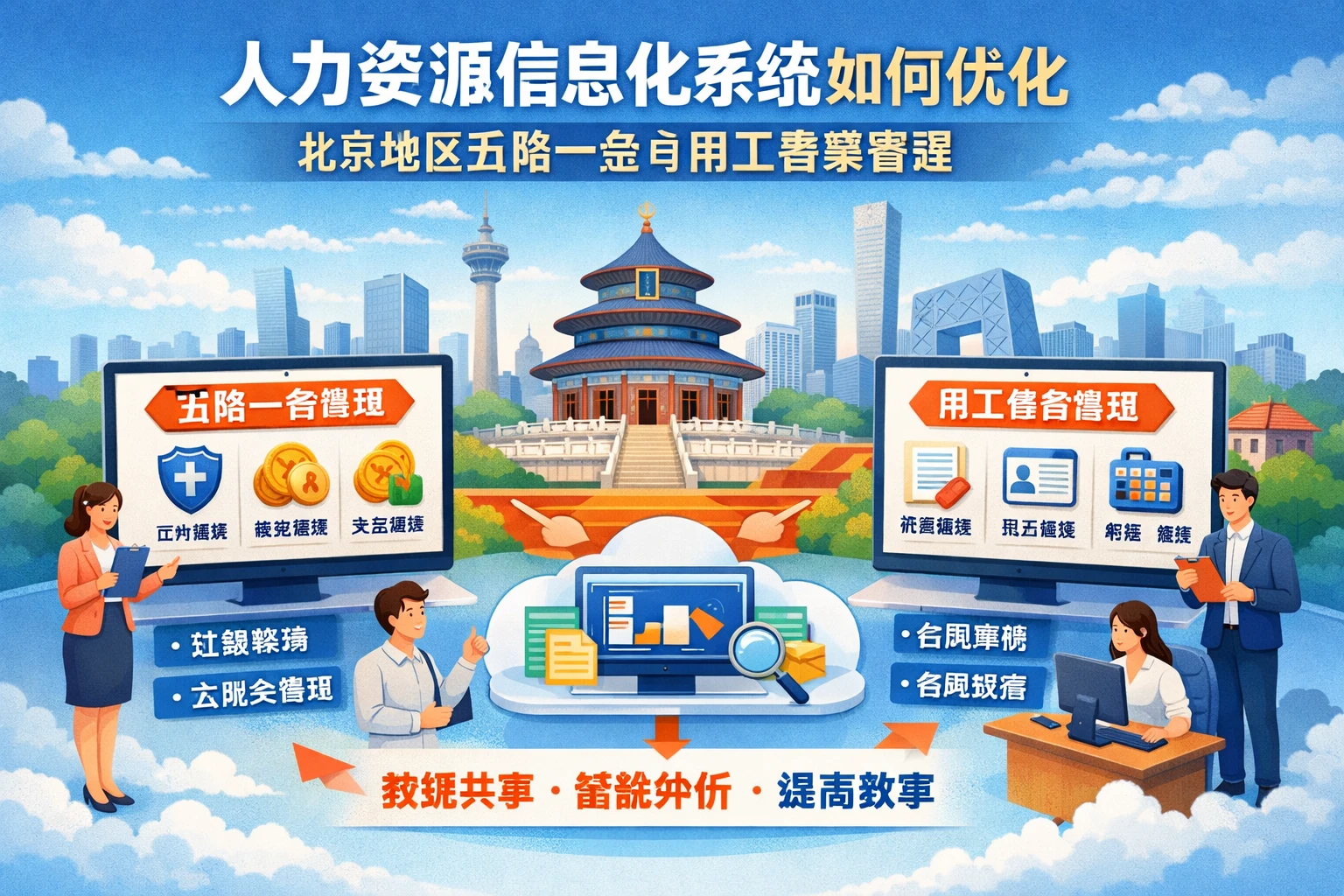 人力资源信息化系统如何优化北京地区五险一金与用工备案管理