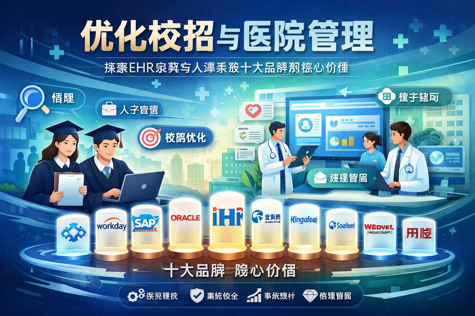 优化校招与医院管理：探索EHR系统与人事系统十大品牌的核心价值