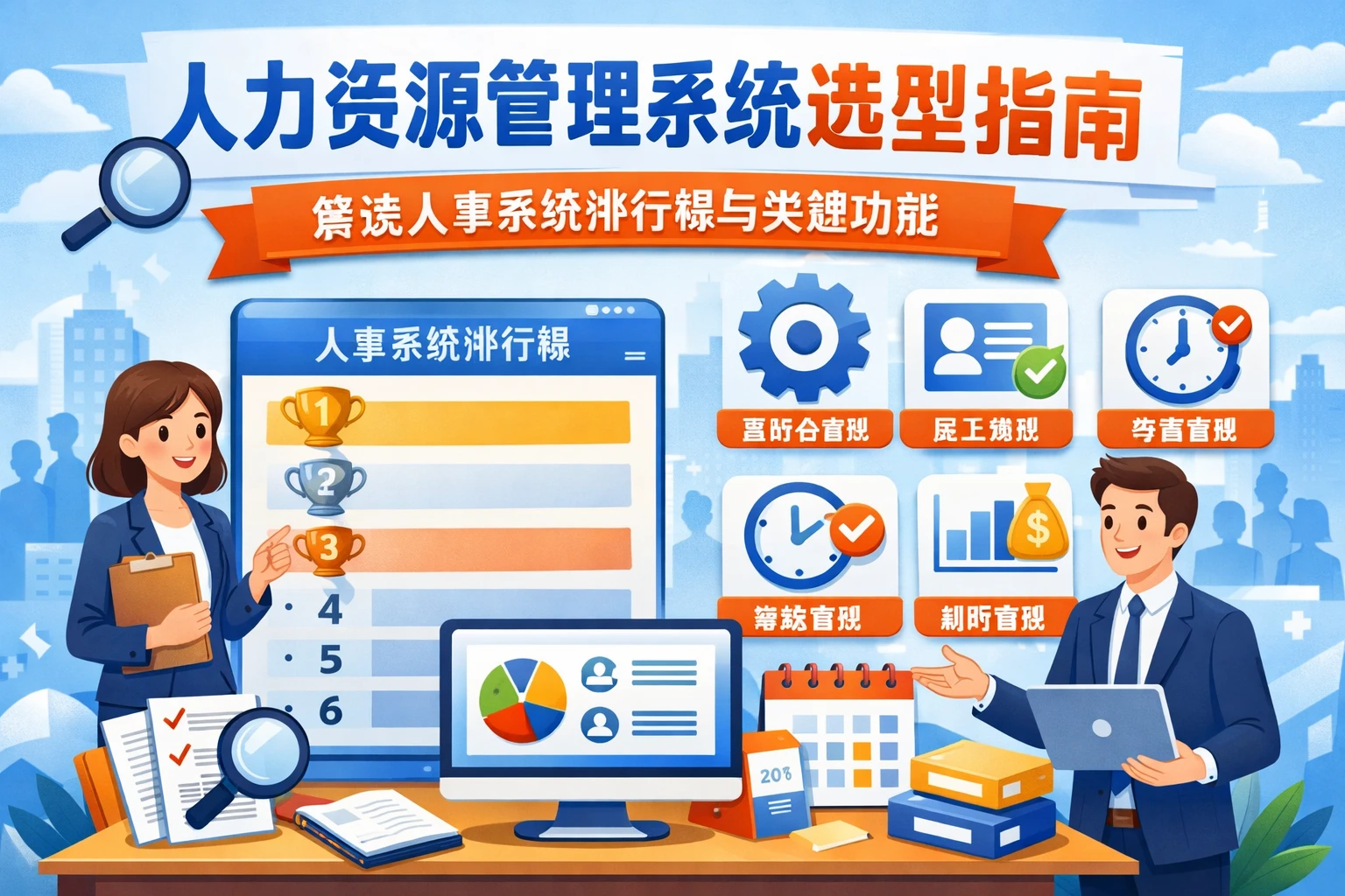 人力资源管理系统选型指南：解读人事系统排行榜与关键功能