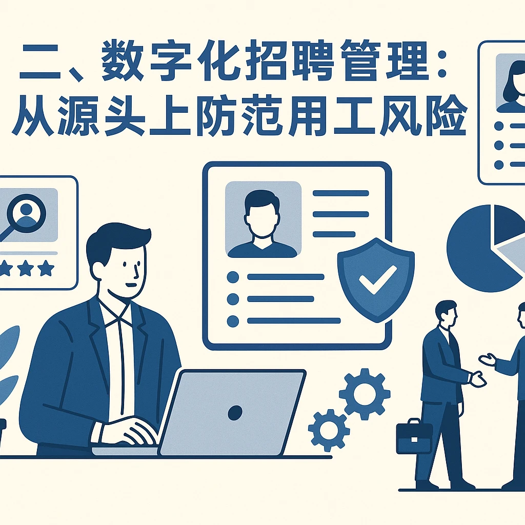 二、数字化招聘管理:从源头上防范用工风险