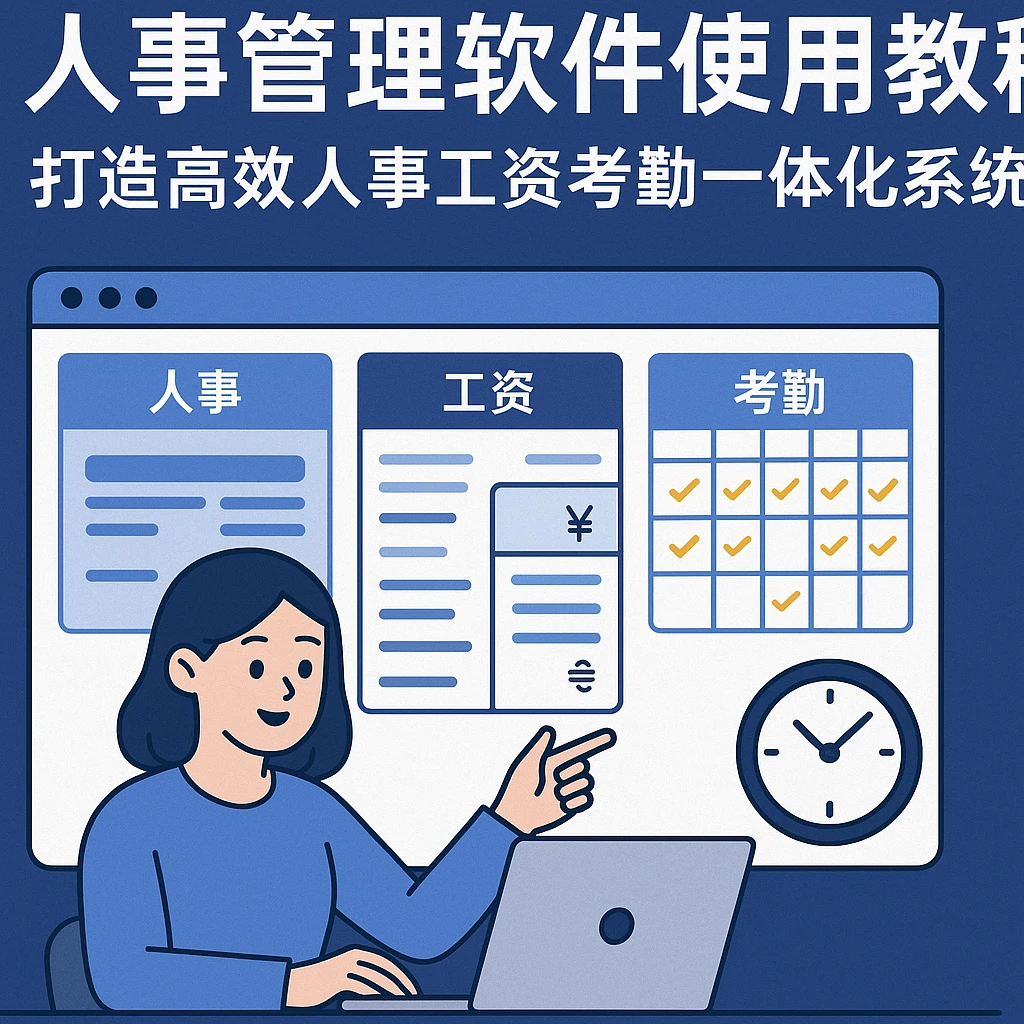 人事管理软件使用教程:打造高效人事工资考勤一体化系统