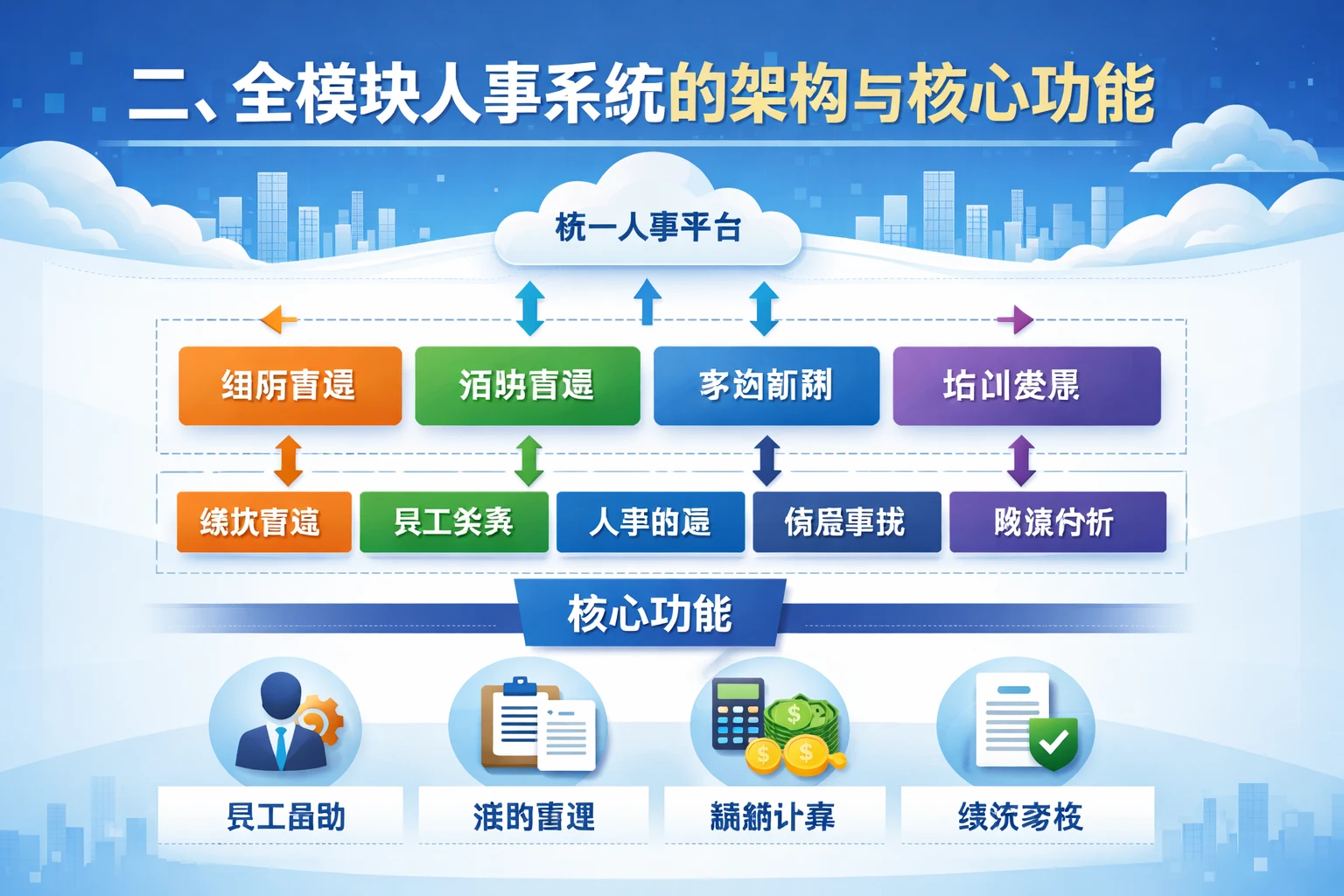 二、全模块人事系统的架构与核心功能