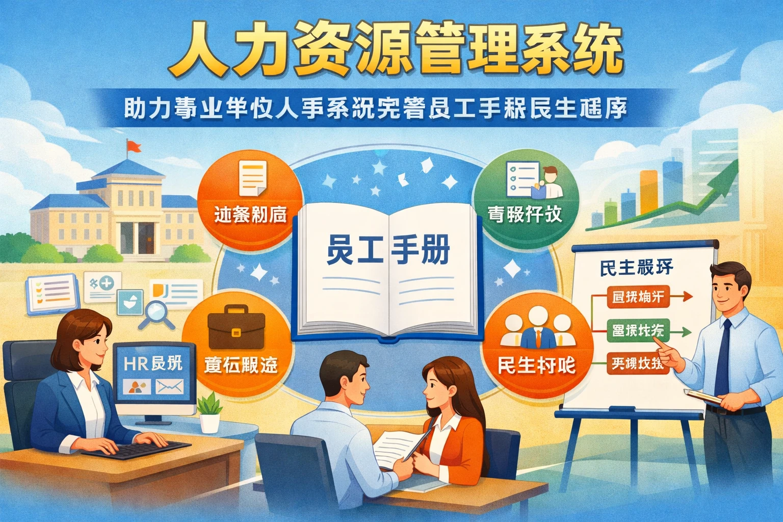 人力资源管理系统助力事业单位人事系统完善员工手册民主程序