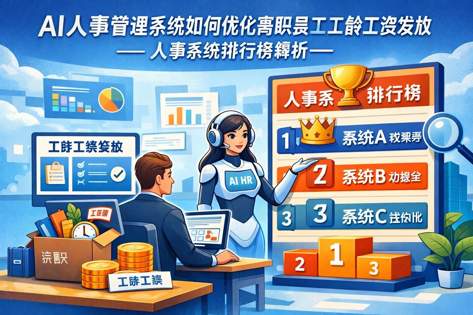 AI人事管理系统如何优化离职员工工龄工资发放——人事系统排行榜解析