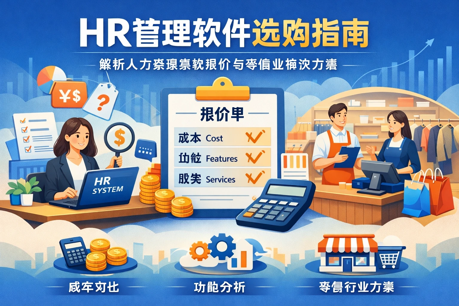 HR管理软件选购指南:解析人力资源系统报价与零售业解决方案