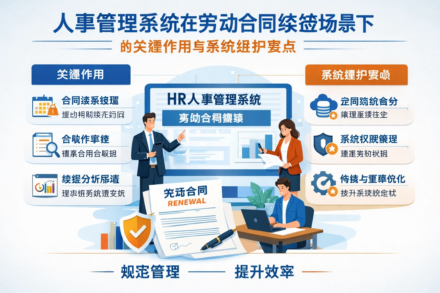 人事管理系统在劳动合同续签场景下的关键作用与系统维护要点