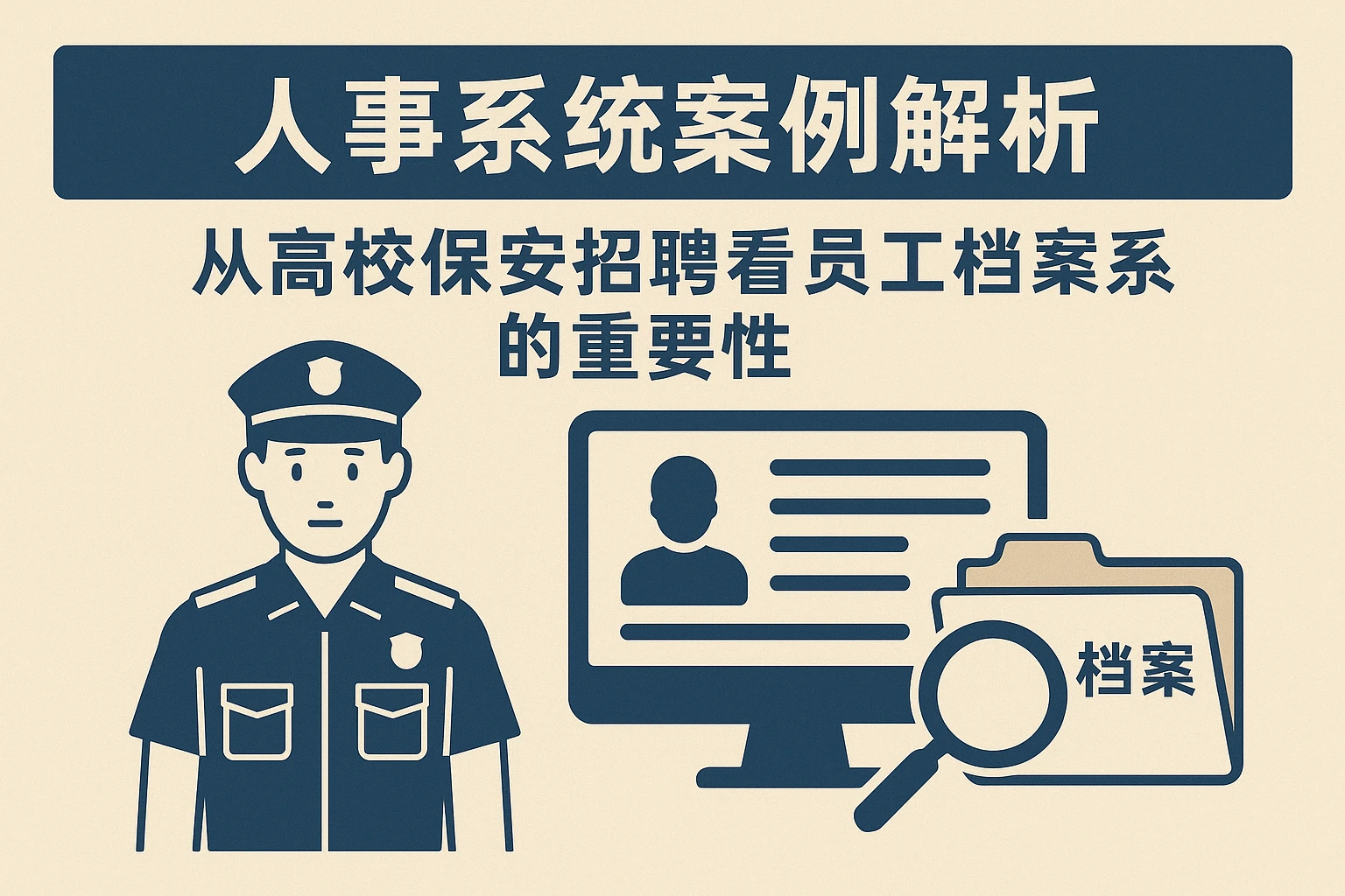 人事系统案例解析：从高校保安招聘看员工档案系统的重要性