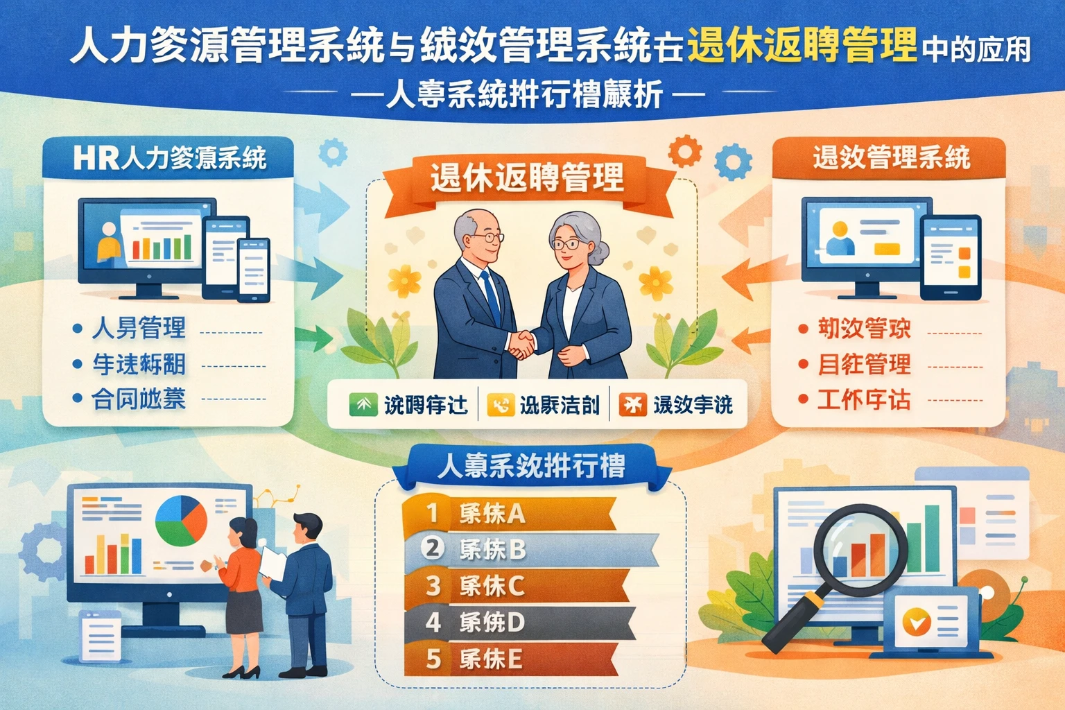 人力资源管理系统与绩效管理系统在退休返聘管理中的应用 - 人事系统排行榜解析