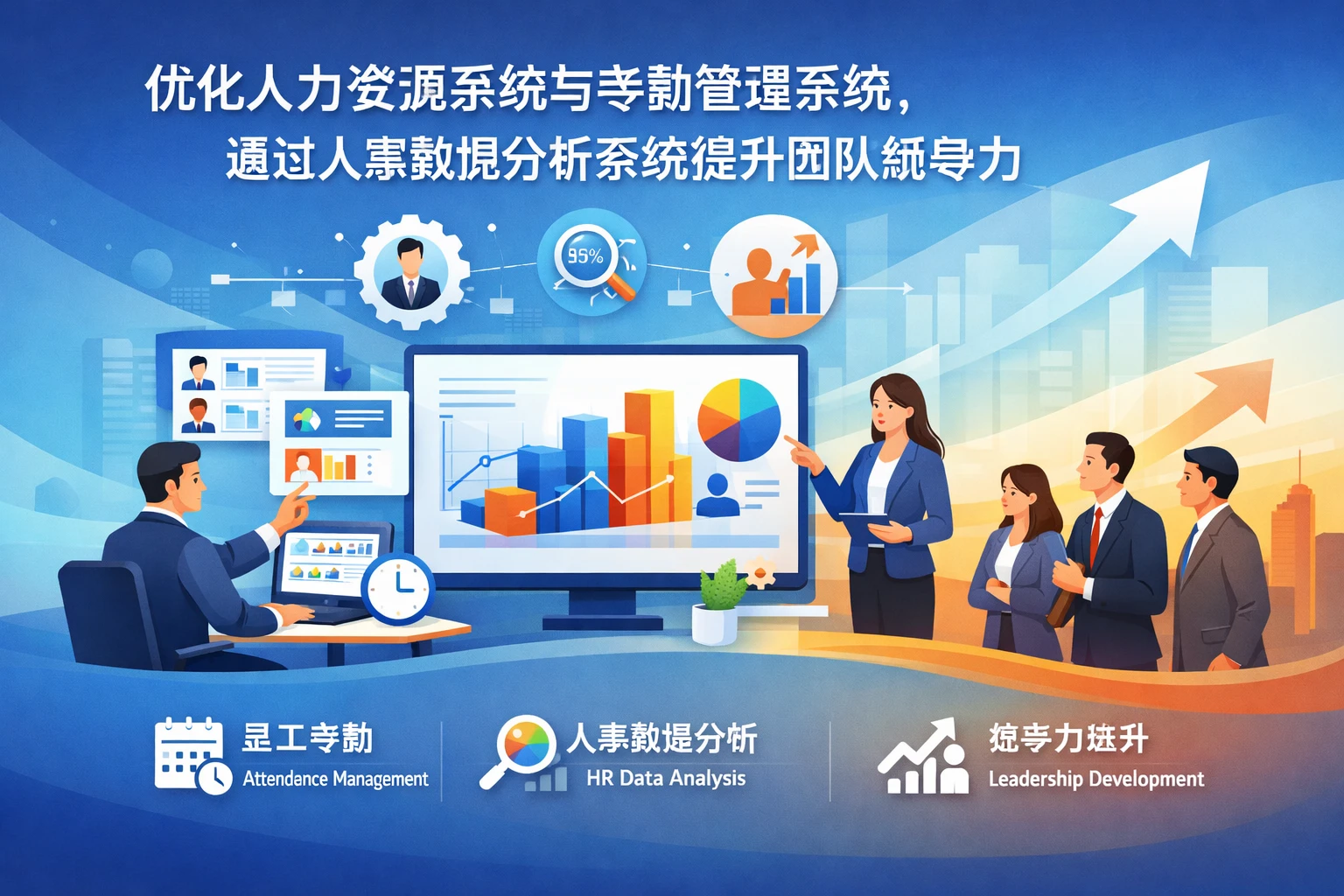 优化人力资源系统与考勤管理系统,通过人事数据分析系统提升团队领导力