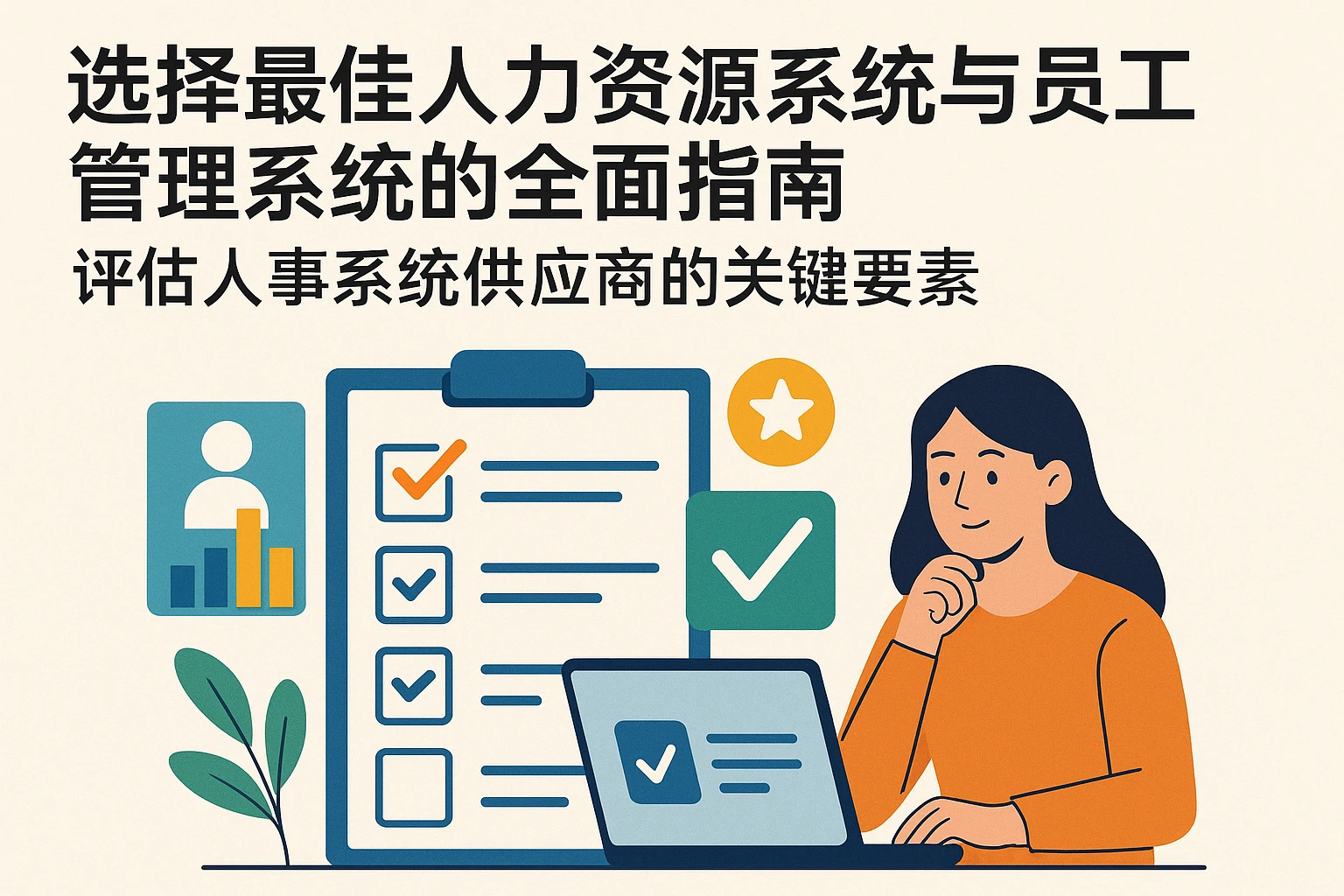 选择最佳人力资源系统与员工管理系统的全面指南:评估人事系统供应商的关键要素