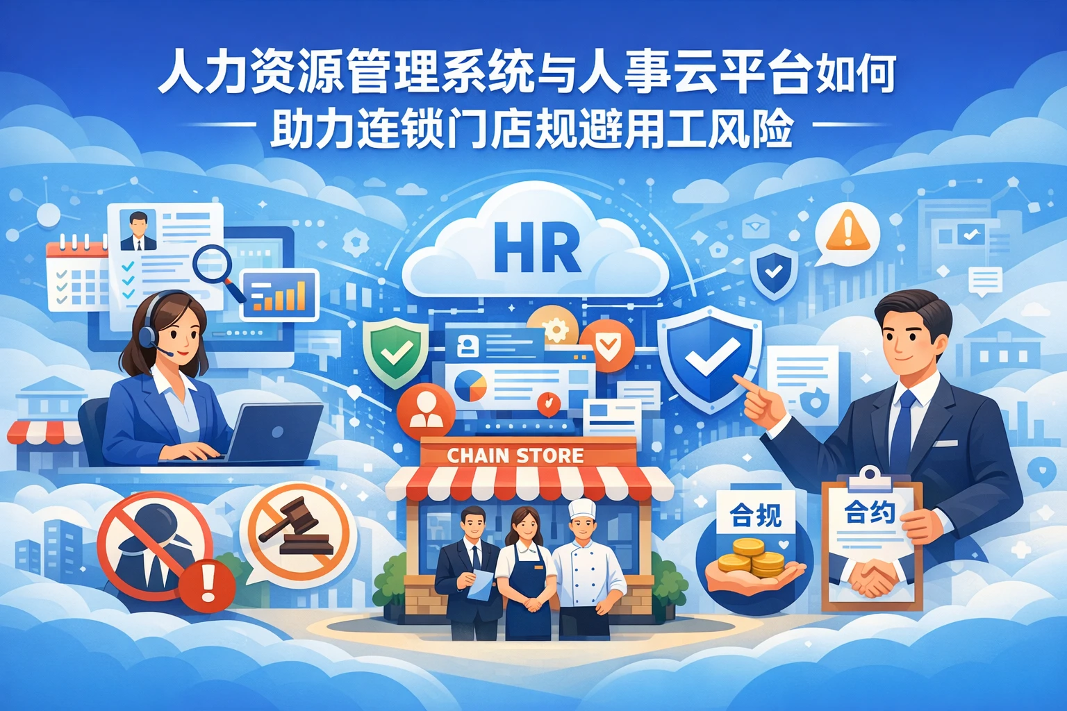 人力资源管理系统与人事云平台如何助力连锁门店规避用工风险