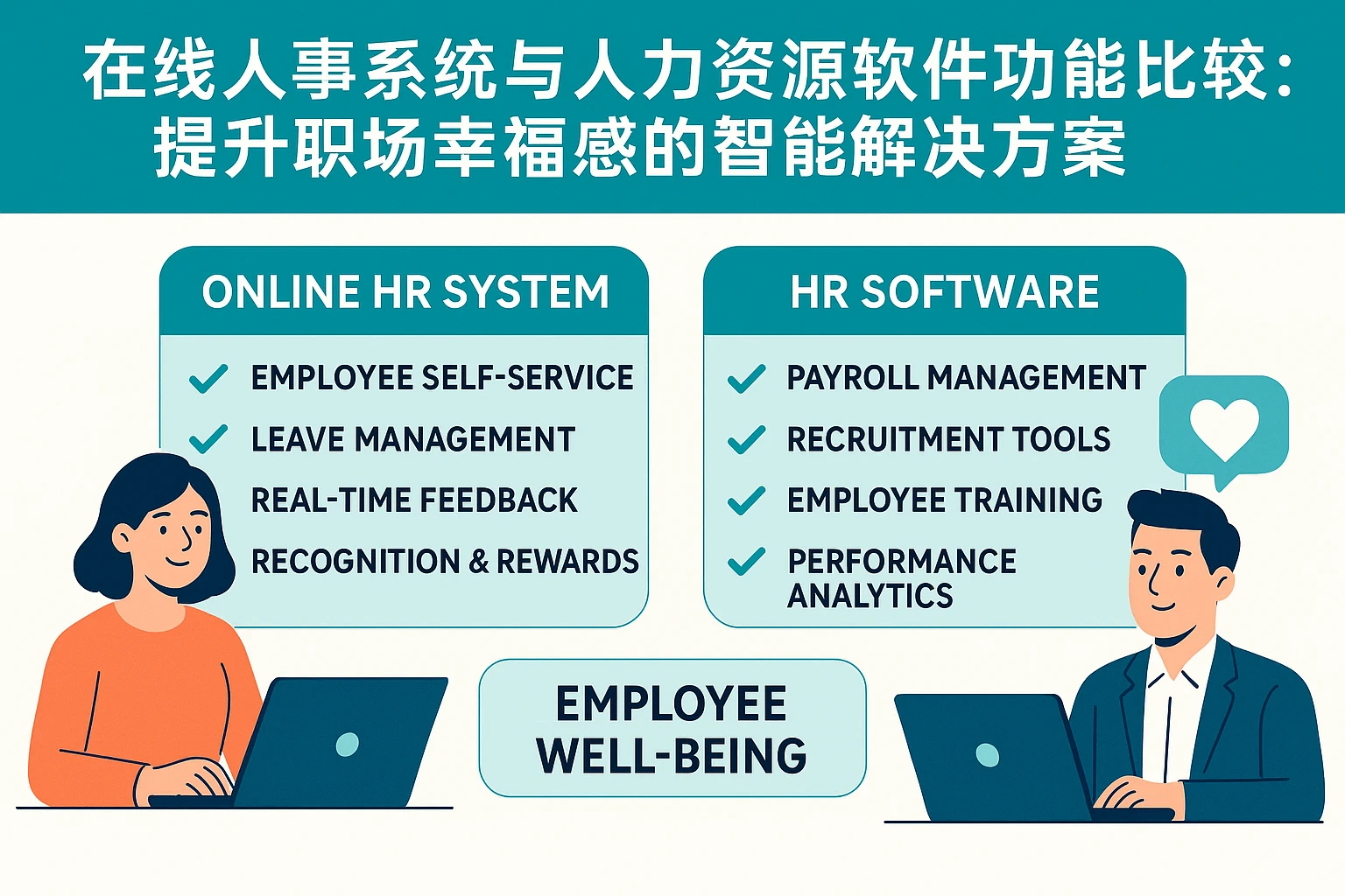 在线人事系统与人力资源软件功能比较：提升职场幸福感的智能解决方案