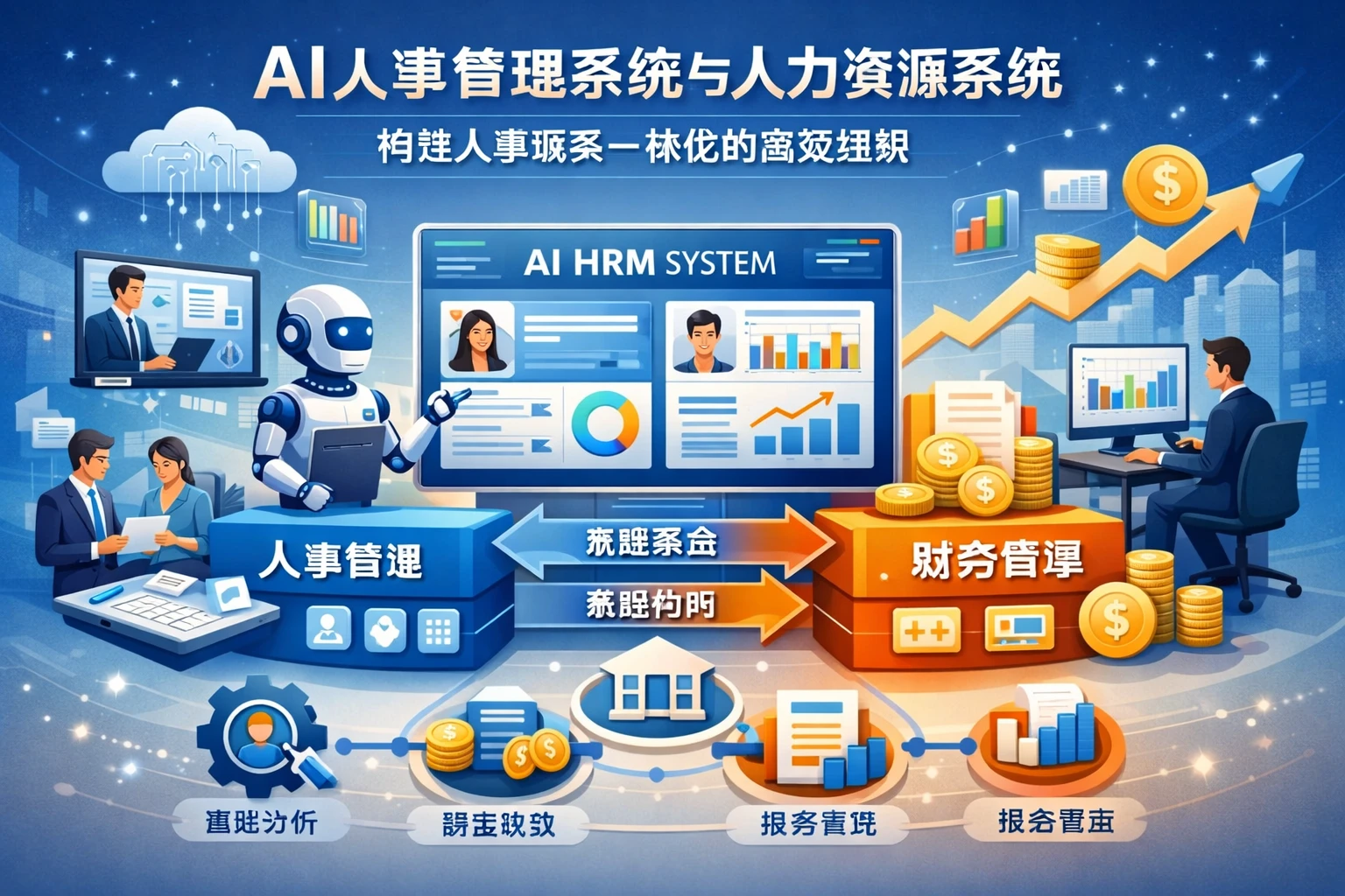 AI人事管理系统与人力资源系统：构建人事财务一体化的高效组织