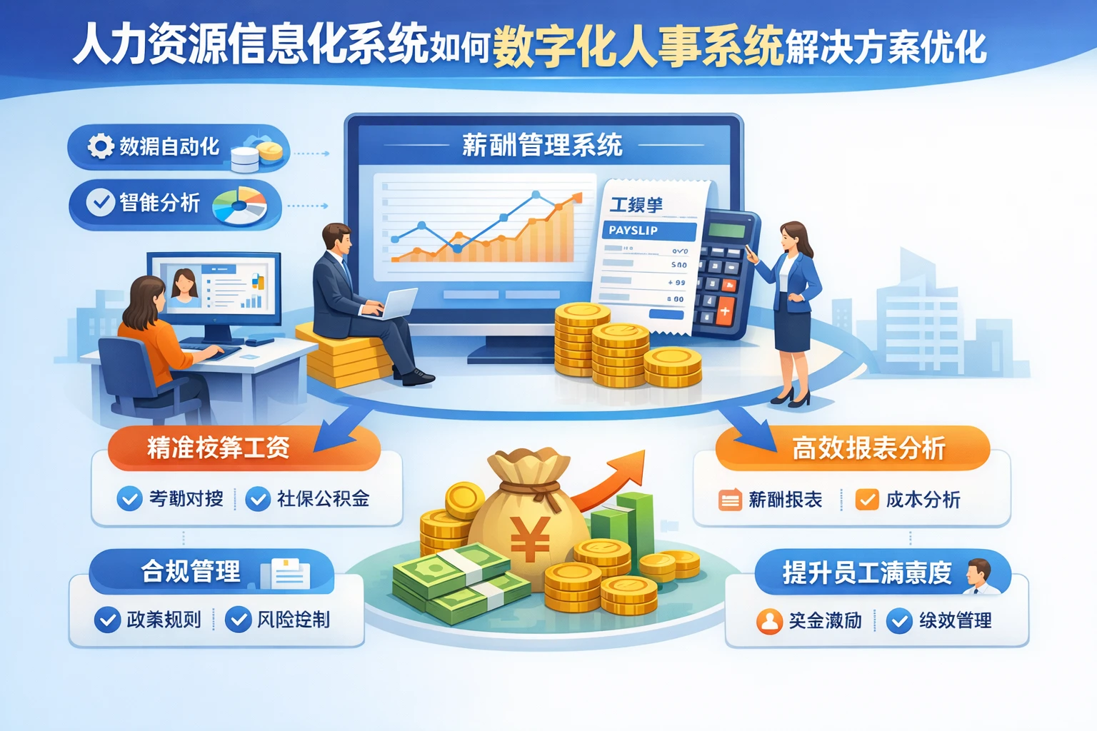 人力资源信息化系统如何通过数字化人事系统解决方案优化薪酬管理