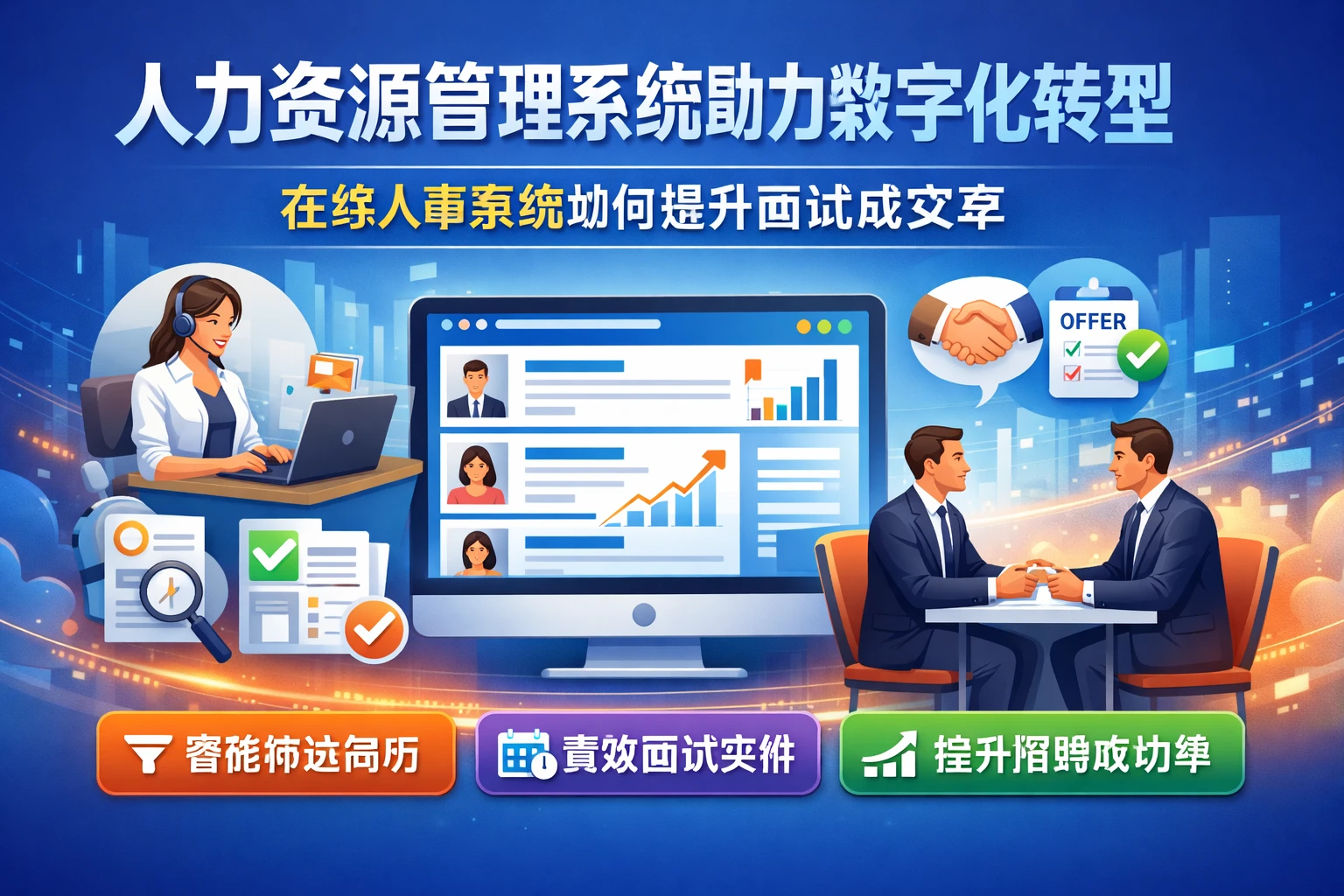 人力资源管理系统助力数字化转型:在线人事系统如何提升面试成交率
