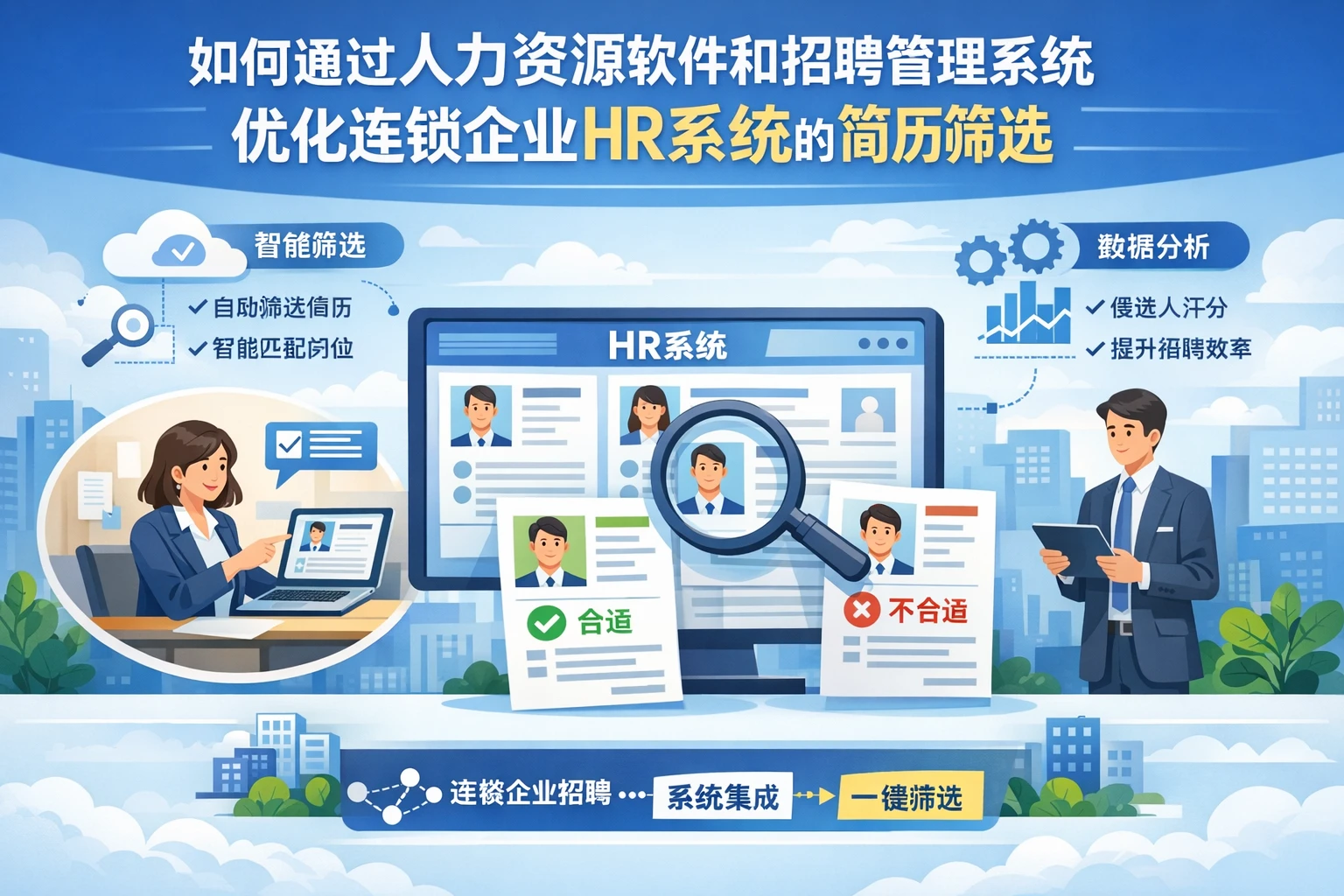 如何通过人力资源软件和招聘管理系统优化连锁企业HR系统的简历筛选